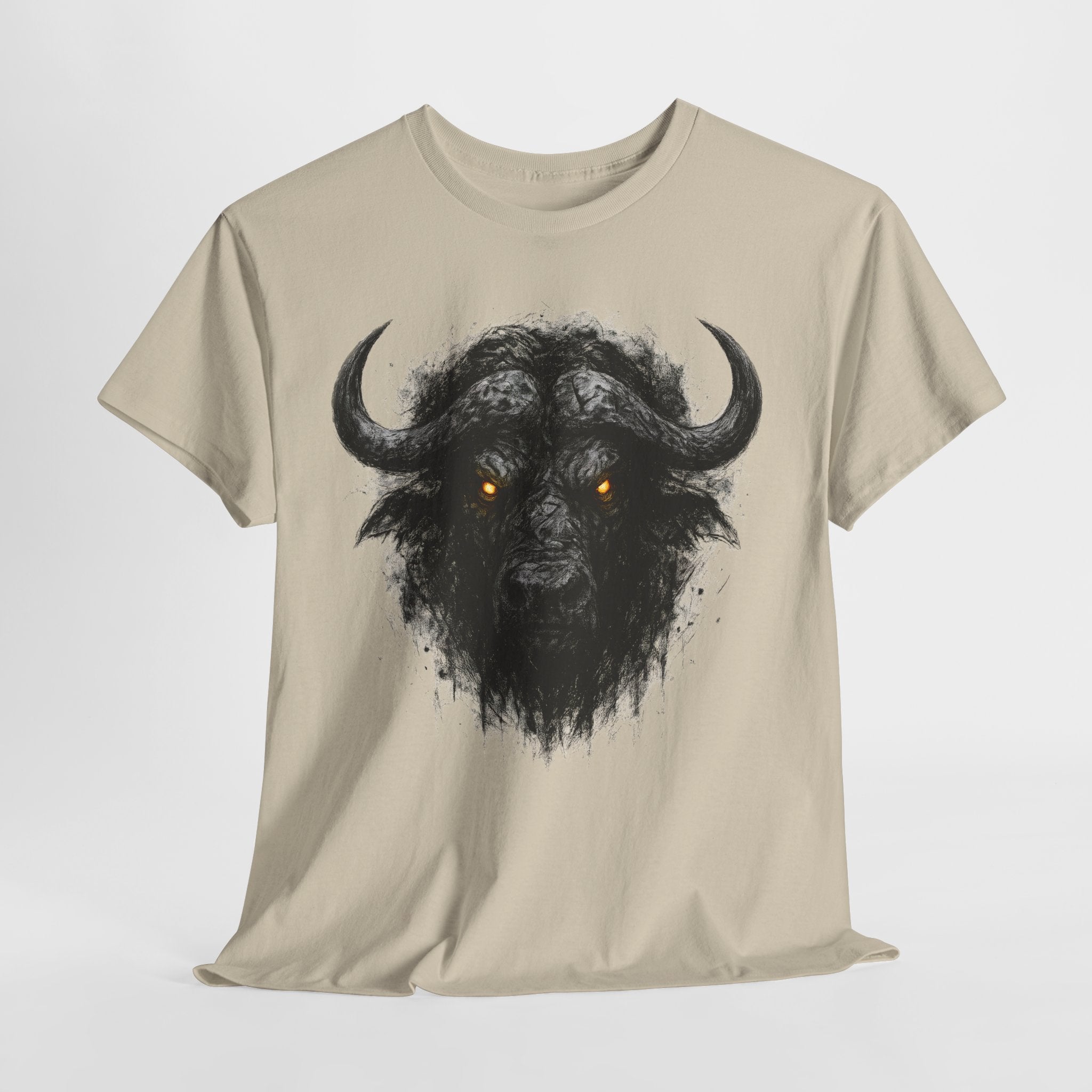 Büffel: Frontprint, Unisex T-Shirt - Animal-Collection
