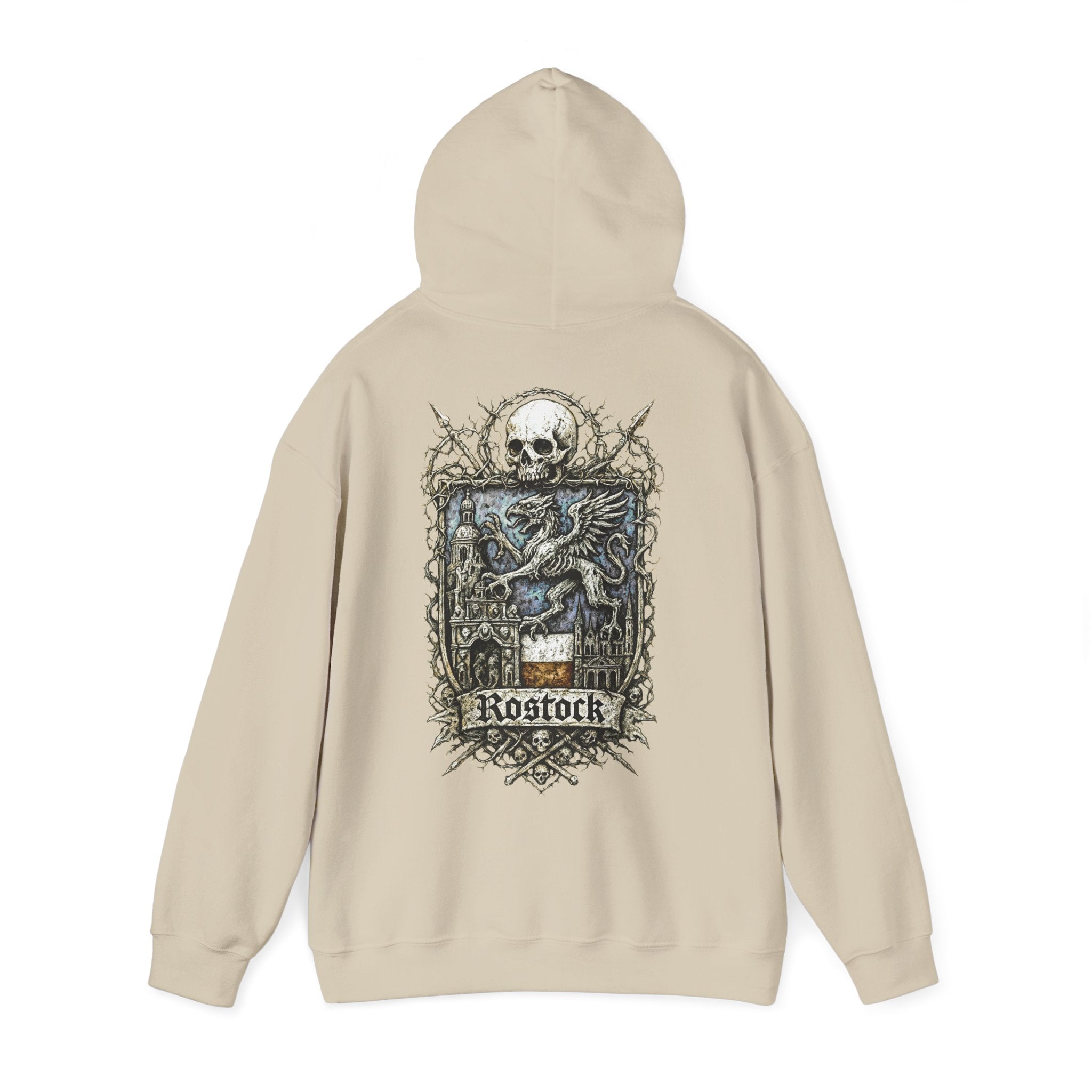 Rostock: Front-/Backprint, Unisex Hoodie **Grimwater-Edition**