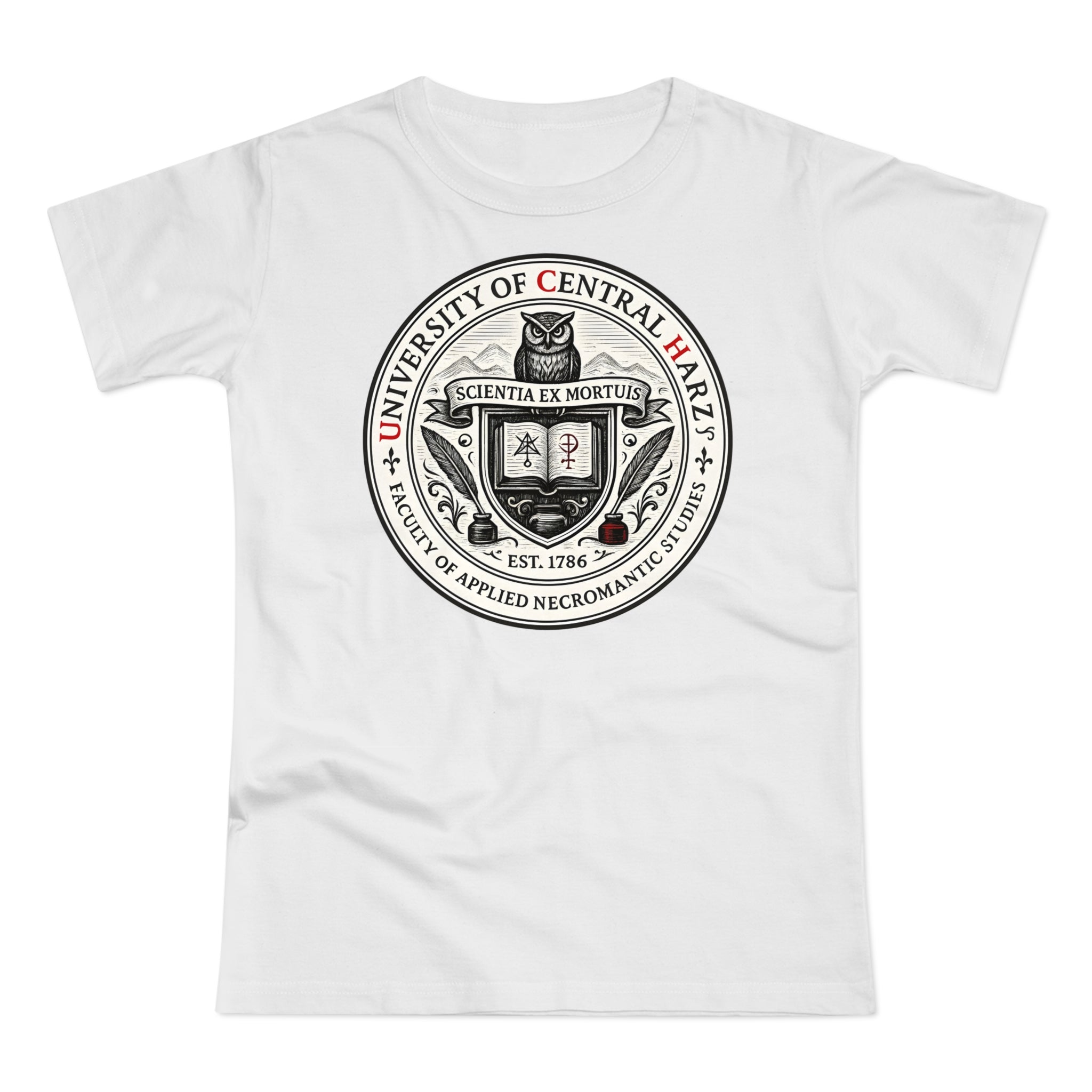 University of Central Hartz: Frontprint, Womens' T-Shirt **Grimwater-Edition**