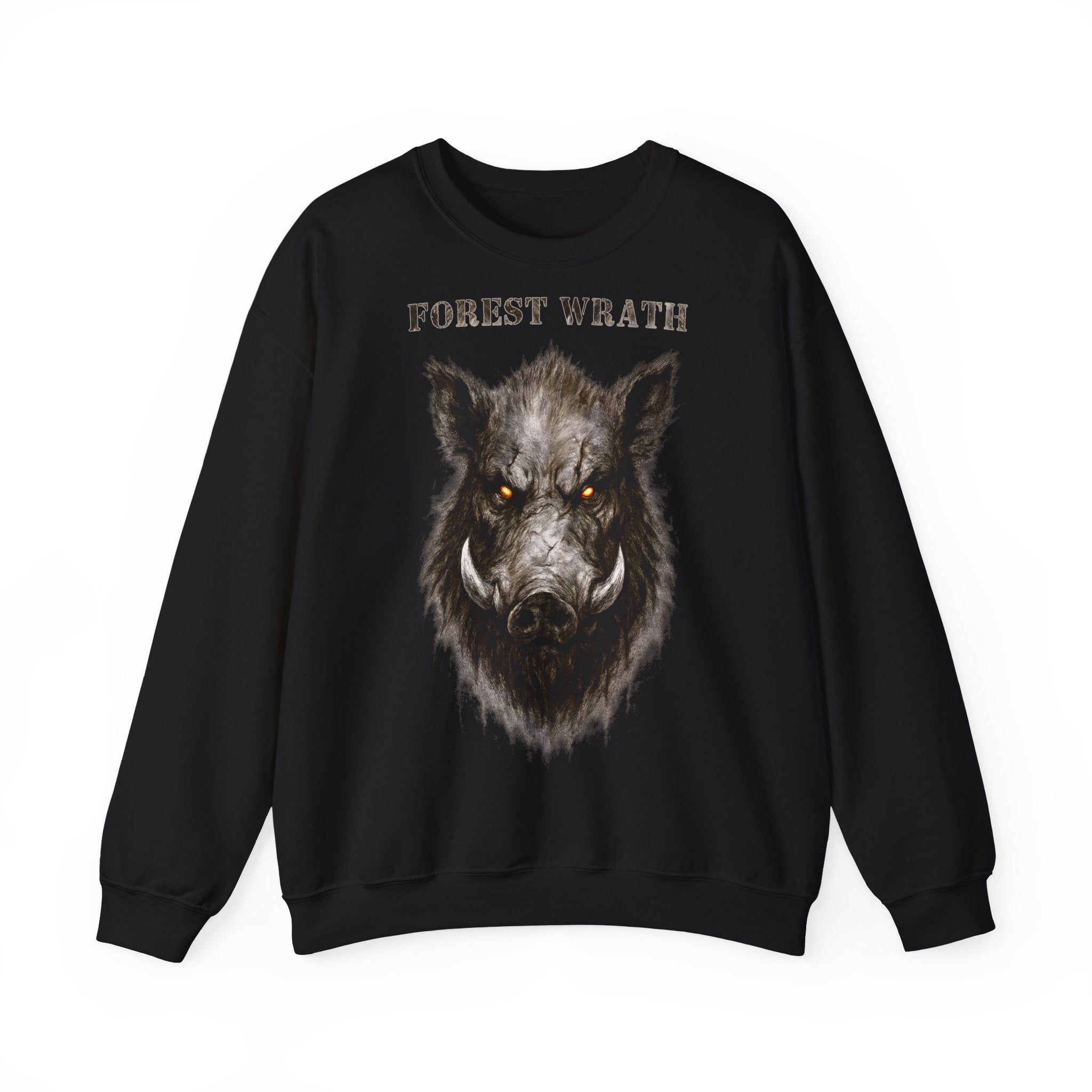 Keiler - Forest Wrath: Animals-Collection, Frontprint, Unisex Sweatshirt