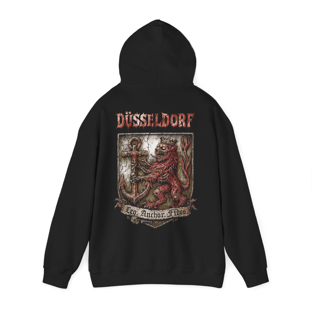 Düsseldorf Front-/Backprint - Fides ultra mortem!  Leo, Anchor, Fides: Grimwater-Edition - Hoodie