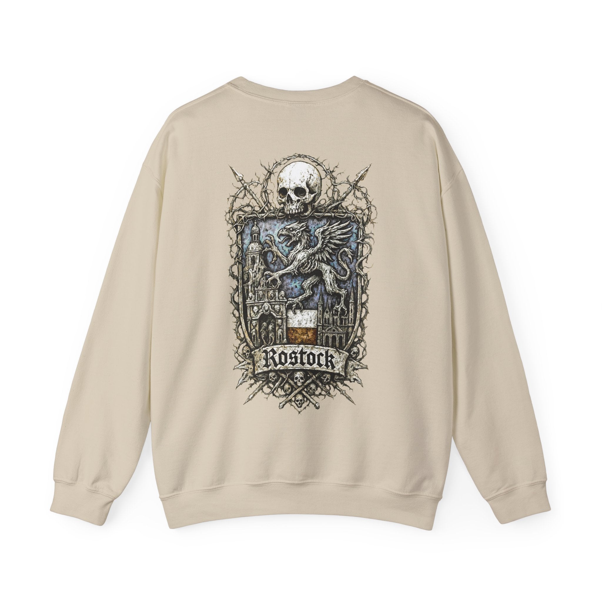 Rostock: Front-/Backprint, Unisex Sweatshirt **Grimwater-Edition**