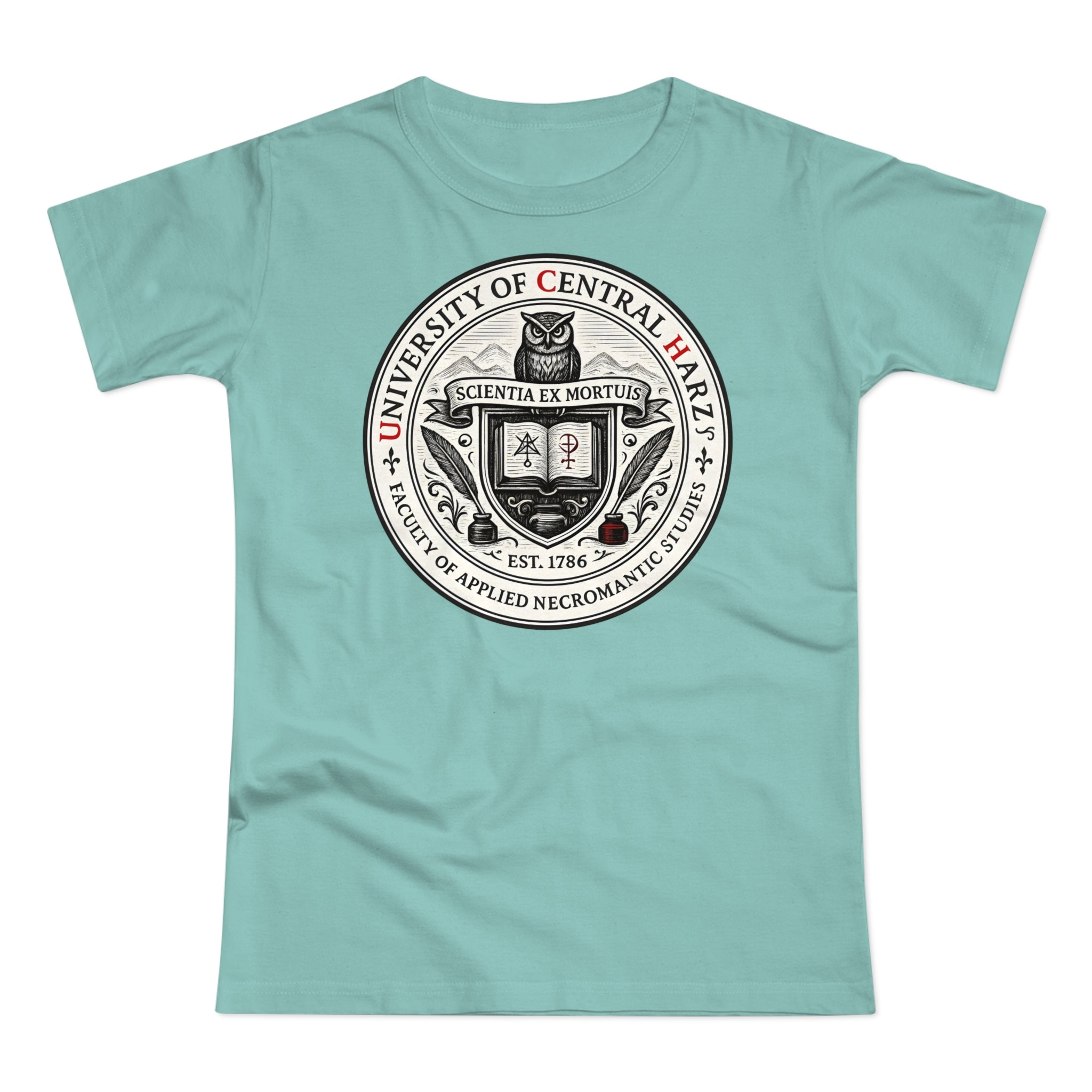 University of Central Hartz: Frontprint, Womens' T-Shirt **Grimwater-Edition**