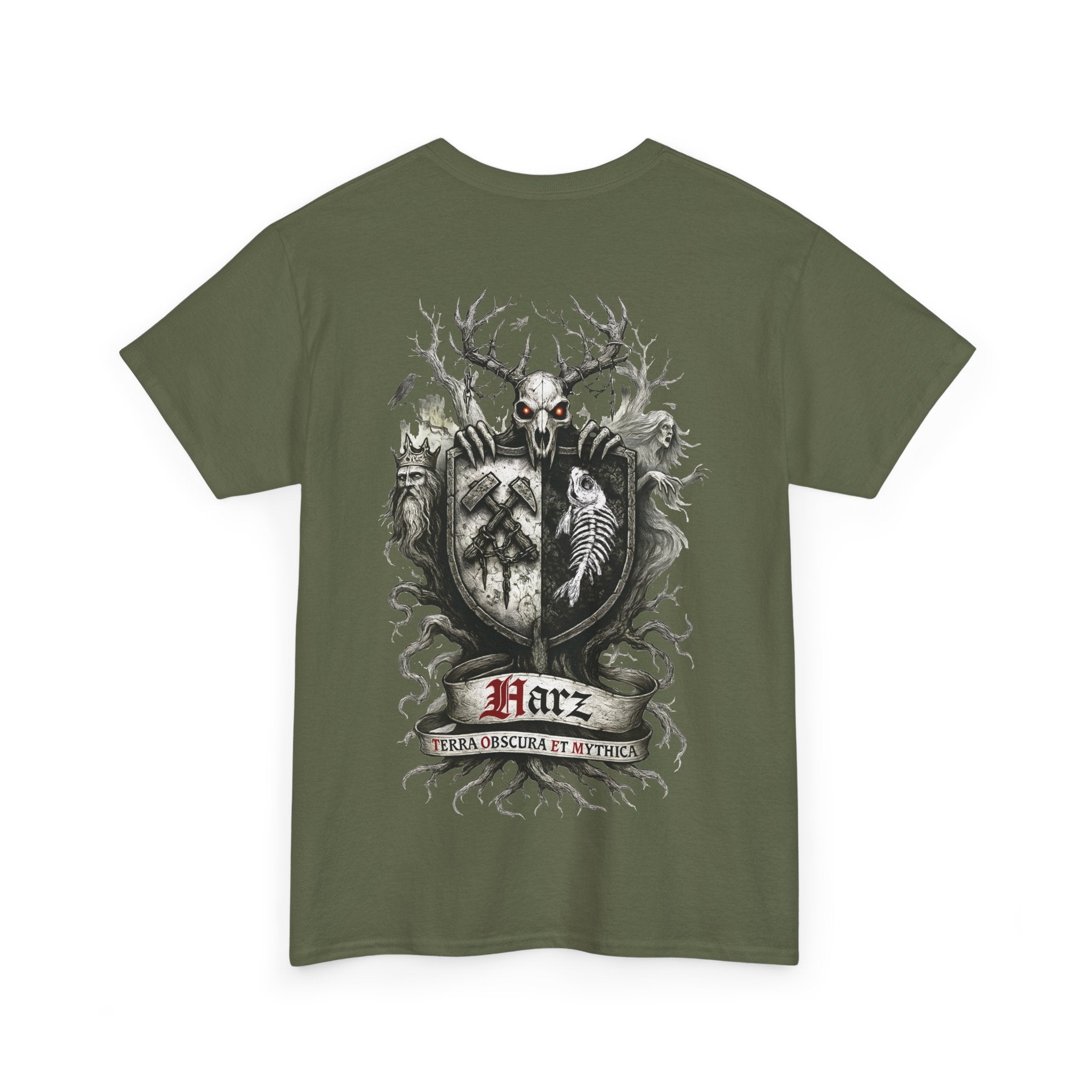 Harz: Front-/Backprint, Unisex T-Shirt **Grimwater-Edition** Gesamtharz