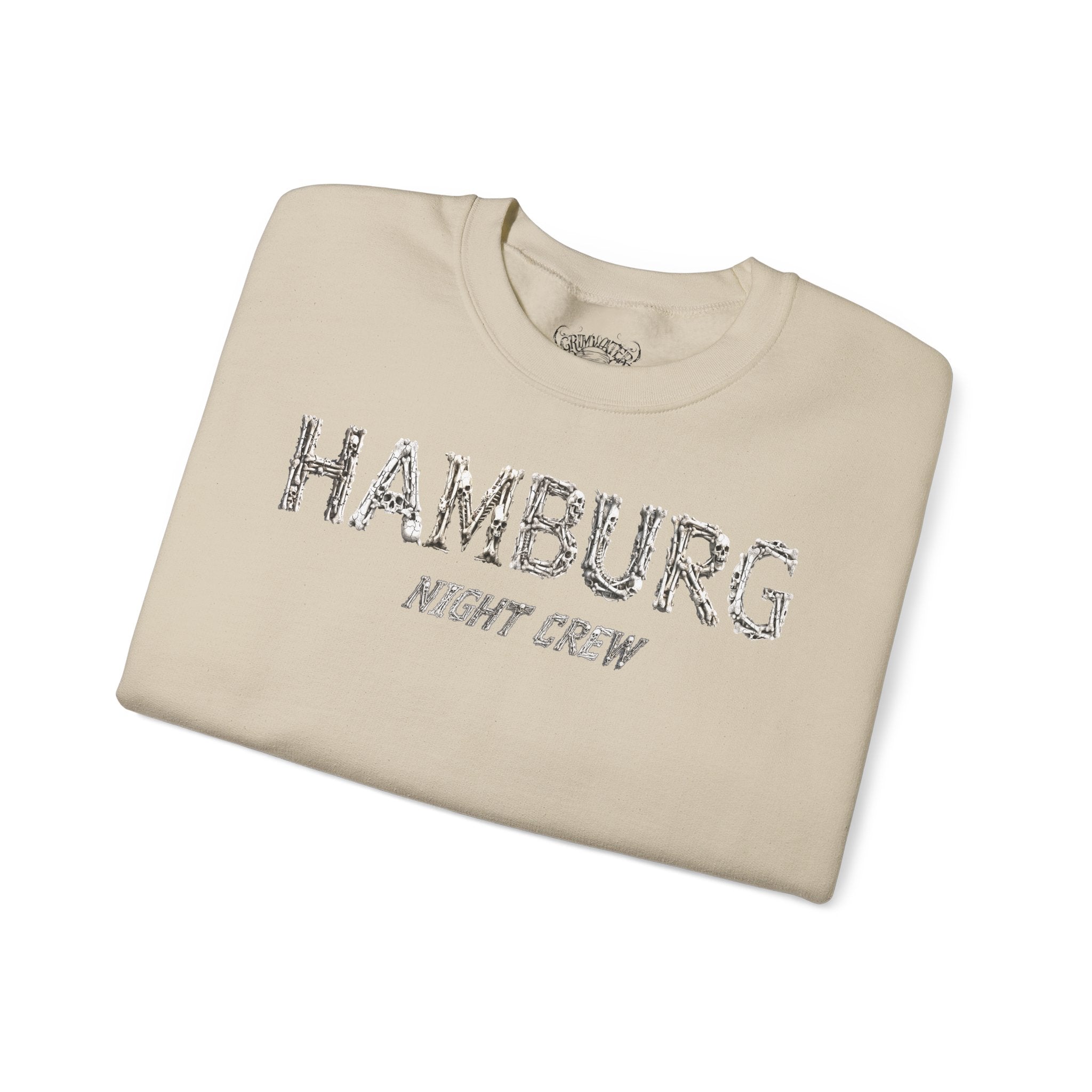 Hamburg "Night Crew" - Front-/Backprint, Unisex Sweatshirt: **Grimwater-Edition**