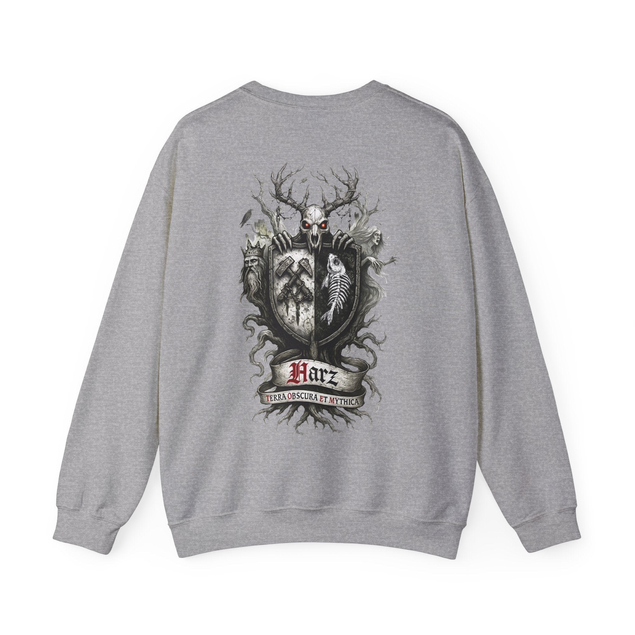 Harz: Front-/Backprint, Unisex Sweatshirt **Grimwater-Edition** Gesamtharz