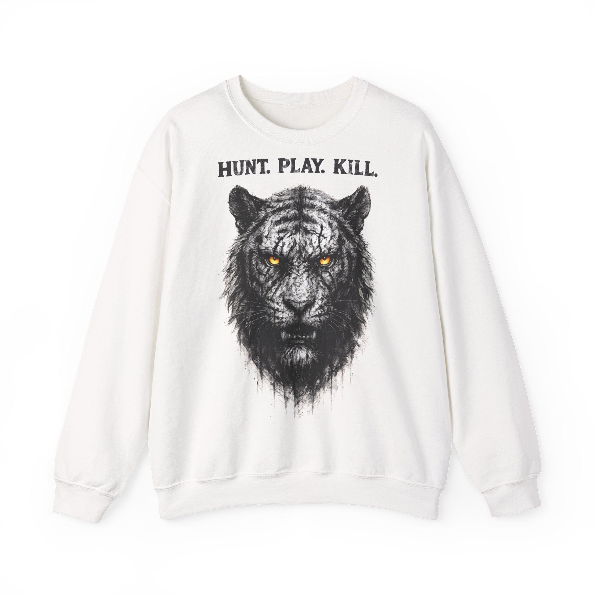 Tiger - Hunt. Play. Kill: Animals-Collection, Frontprint, Unisex Sweatshirt