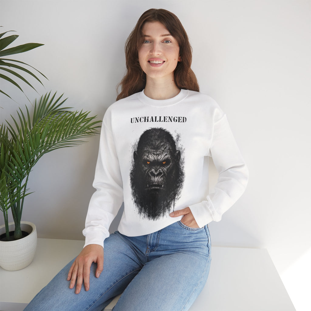 Gorilla - Unchallenged: Animals-Collection, Frontprint, Unisex Sweatshirt