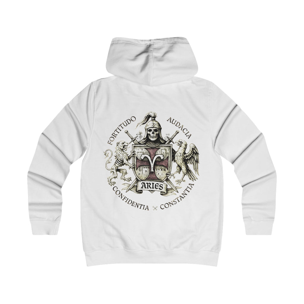 Widder - Backprint, Womens' Hoodie -  **Grimwater Edition** Sternzeichen Astrologie (Aries)