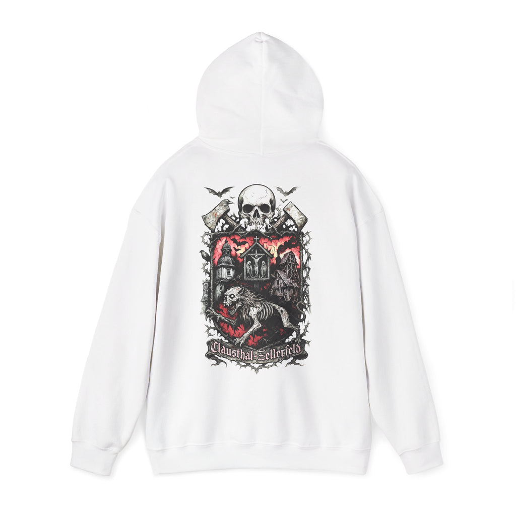 Clausthal-Zellerfeld: Front-/Backprint Unisex Hoodie **Grimwater-Edition**