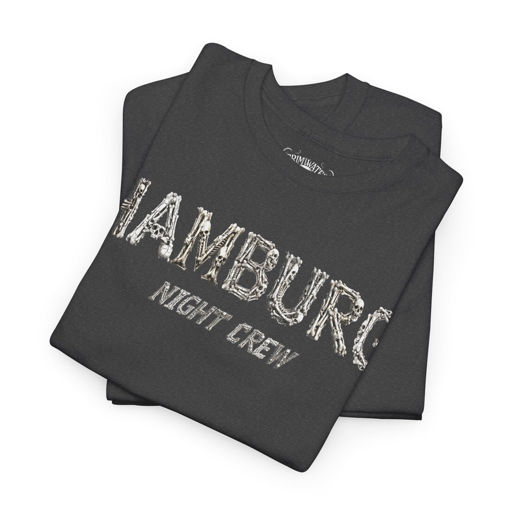 Hamburg "Night Crew" - Front-/Backprint, Unisex T-Shirt: **Grimwater-Edition**