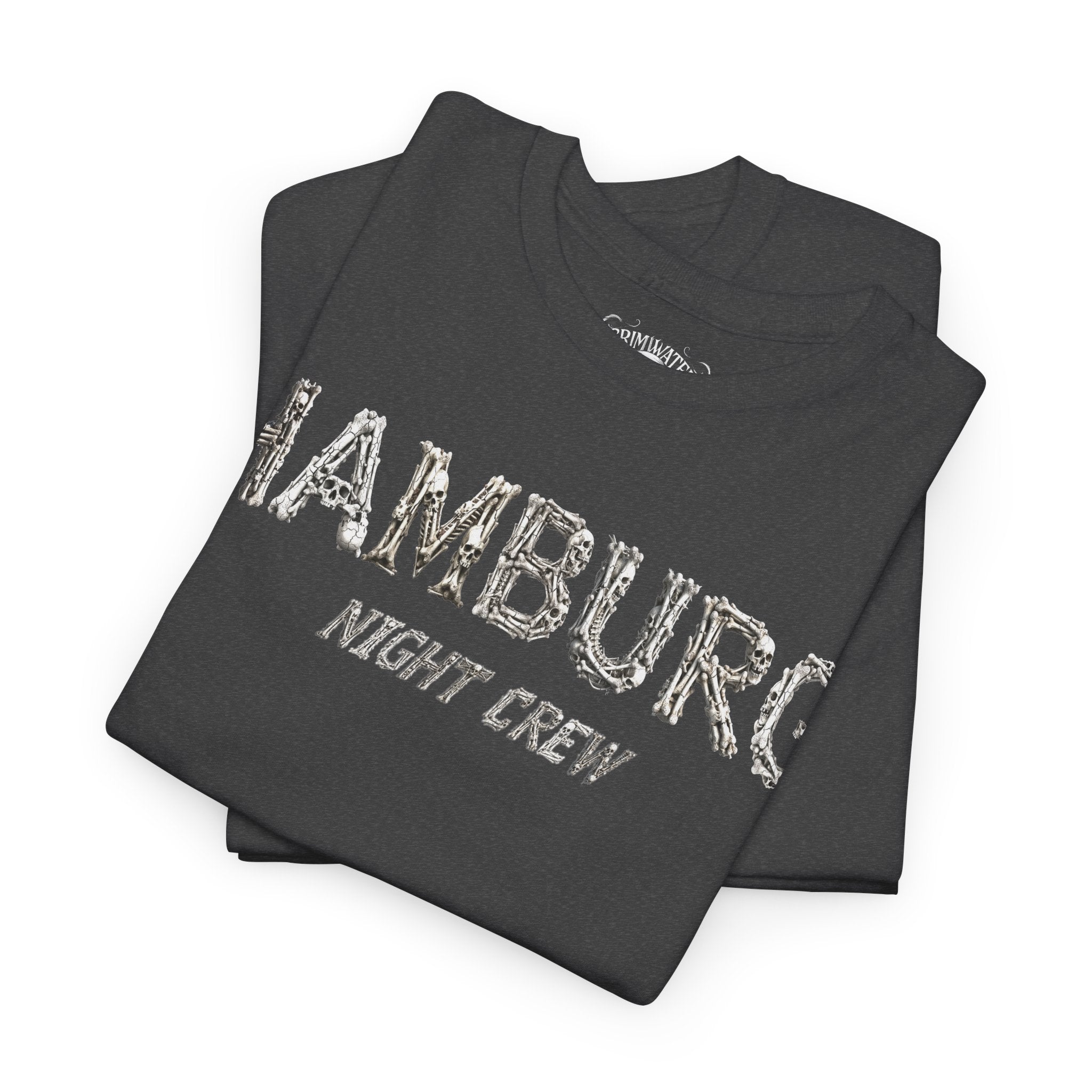 Hamburg "Night Crew" - Front-/Backprint, Unisex T-Shirt: **Grimwater-Edition**