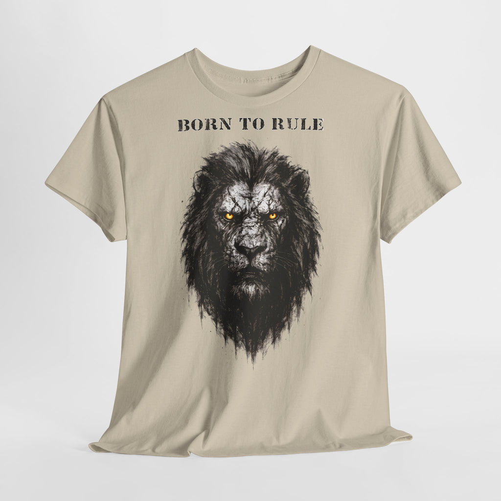 Löwe - Born to Rule: Frontprint, Unisex T-Shirt - Animal-Collection