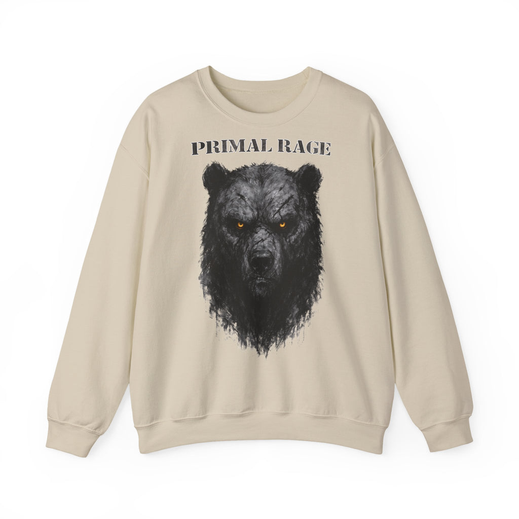 Bär - Primal Rage: Animals-Collection, Frontprint, Unisex Sweatshirt