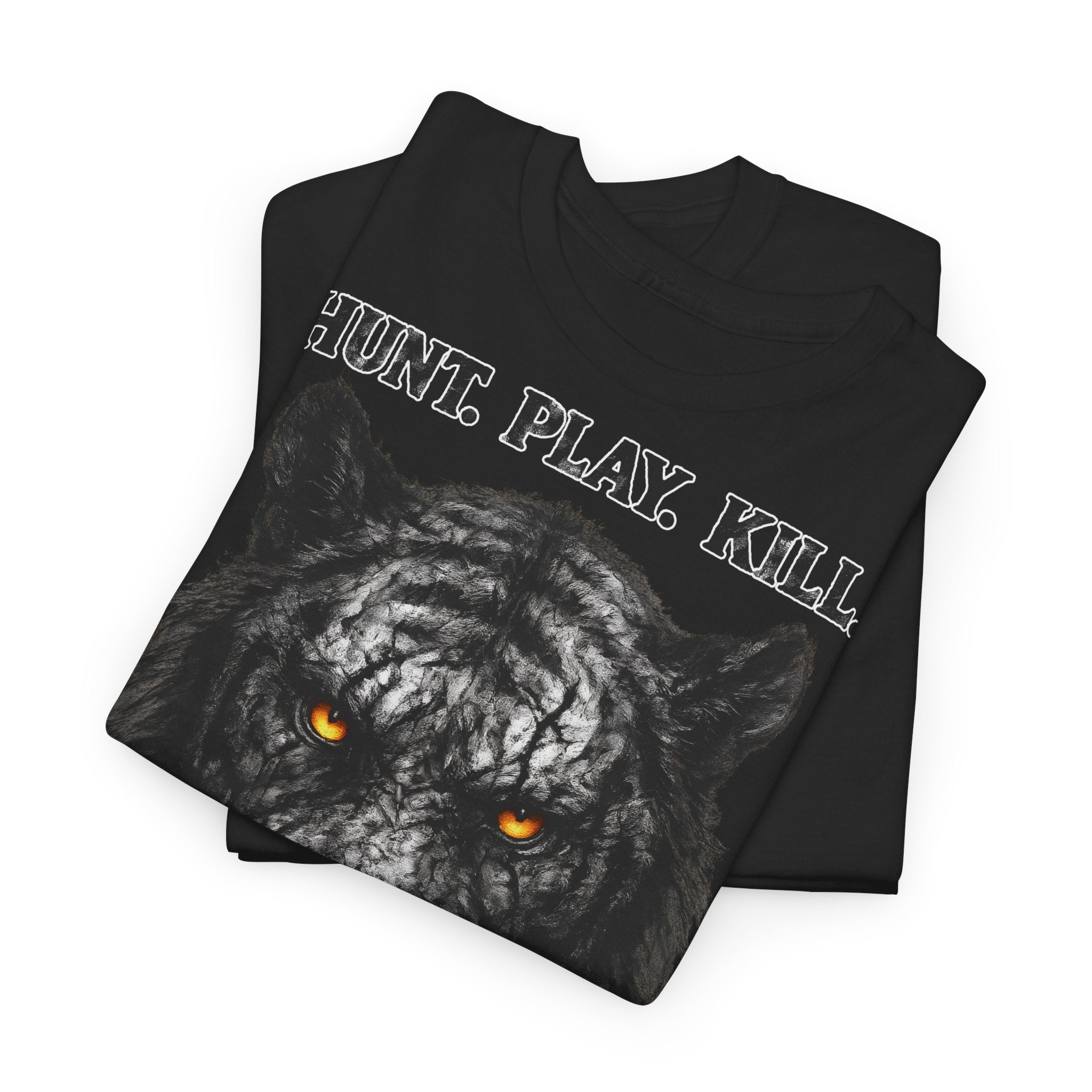 Tiger - Hunt. Play. Kill. Frontprint, Unisex T-Shirt - Animal-Collection