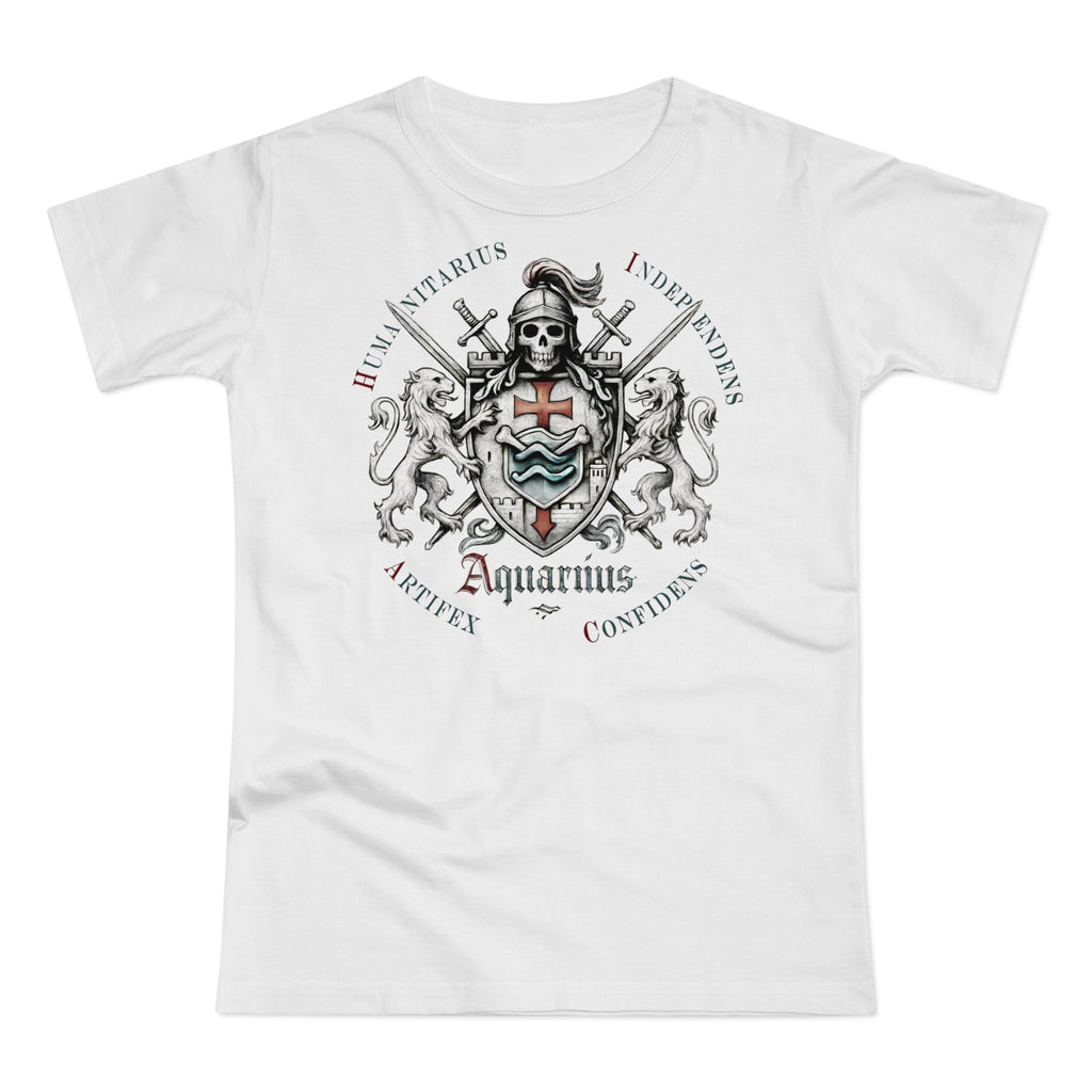 Wassermann: Frontprint, Womens' T-Shirt **Grimwater Edition** Sternzeichen Astrologie (Aquarius)