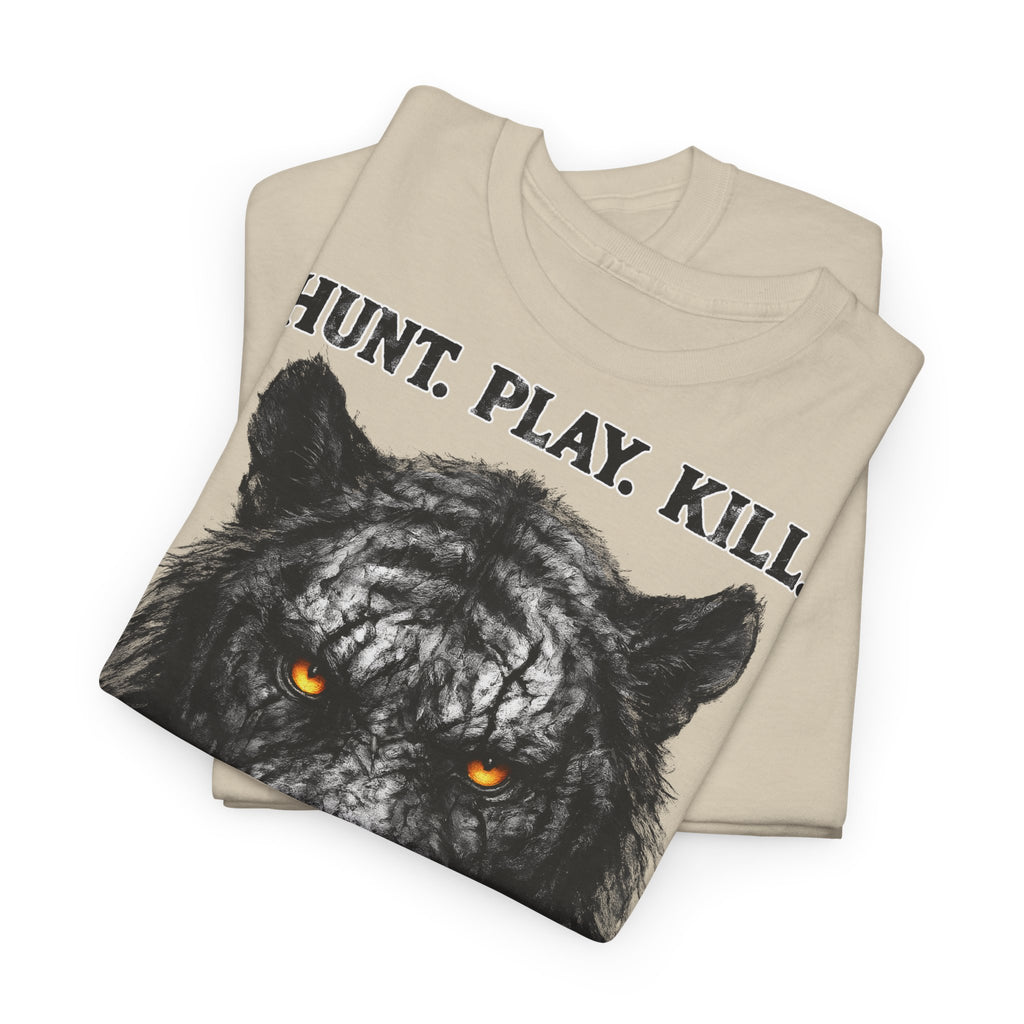 Tiger - Hunt. Play. Kill. Frontprint, Unisex T-Shirt - Animal-Collection