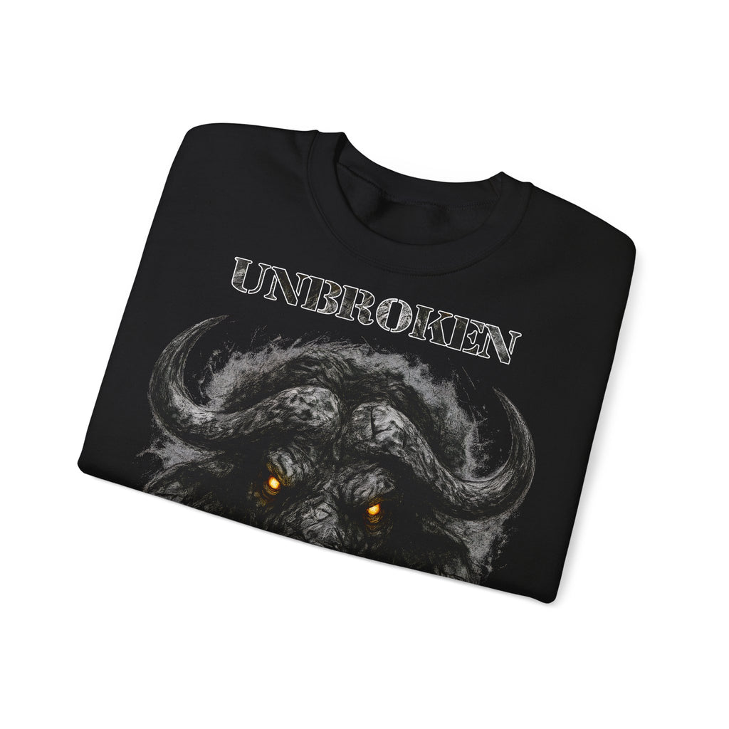 Büffel - Unbroken: Animals-Collection, Frontprint, Unisex Sweatshirt