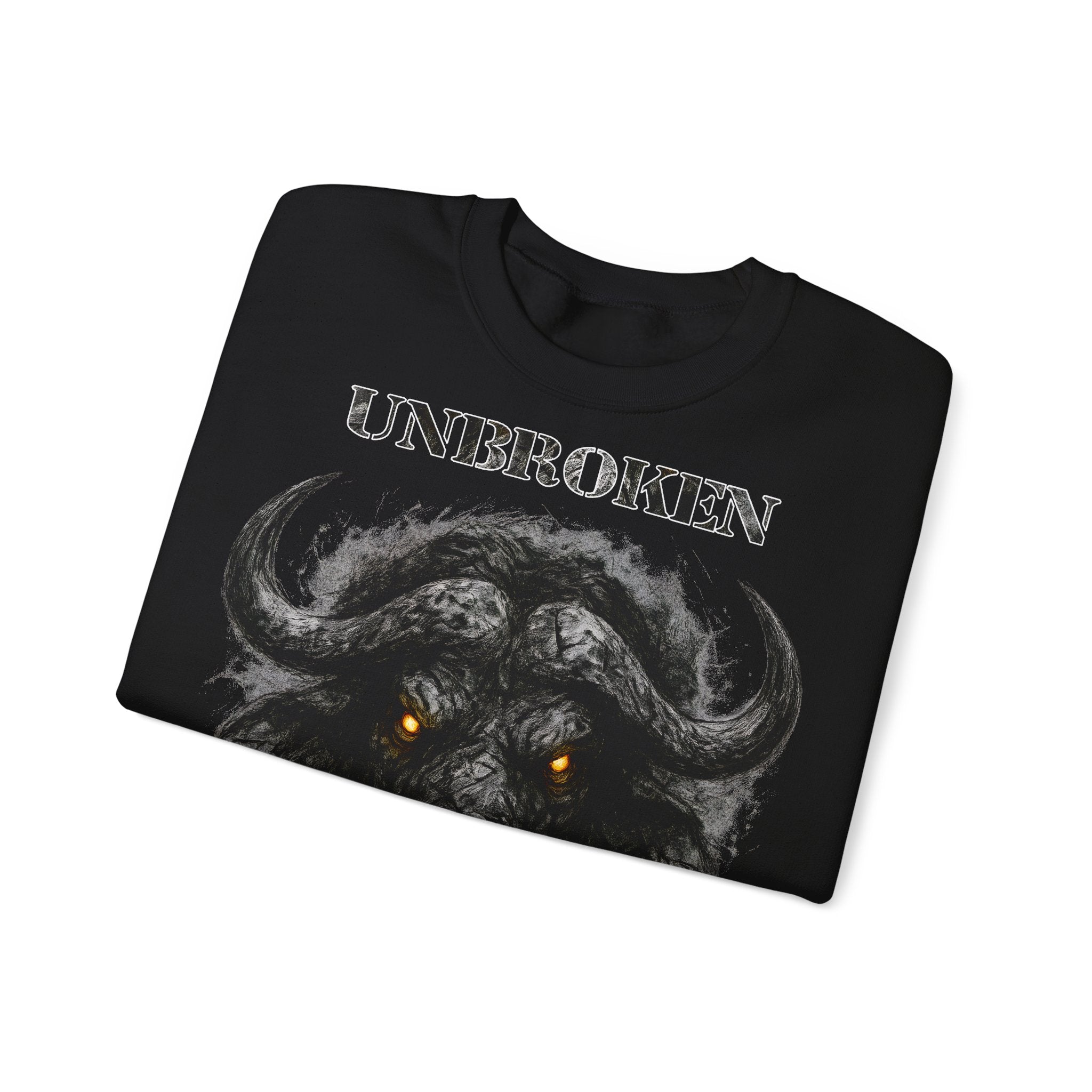 Büffel - Unbroken: Animals-Collection, Frontprint, Unisex Sweatshirt