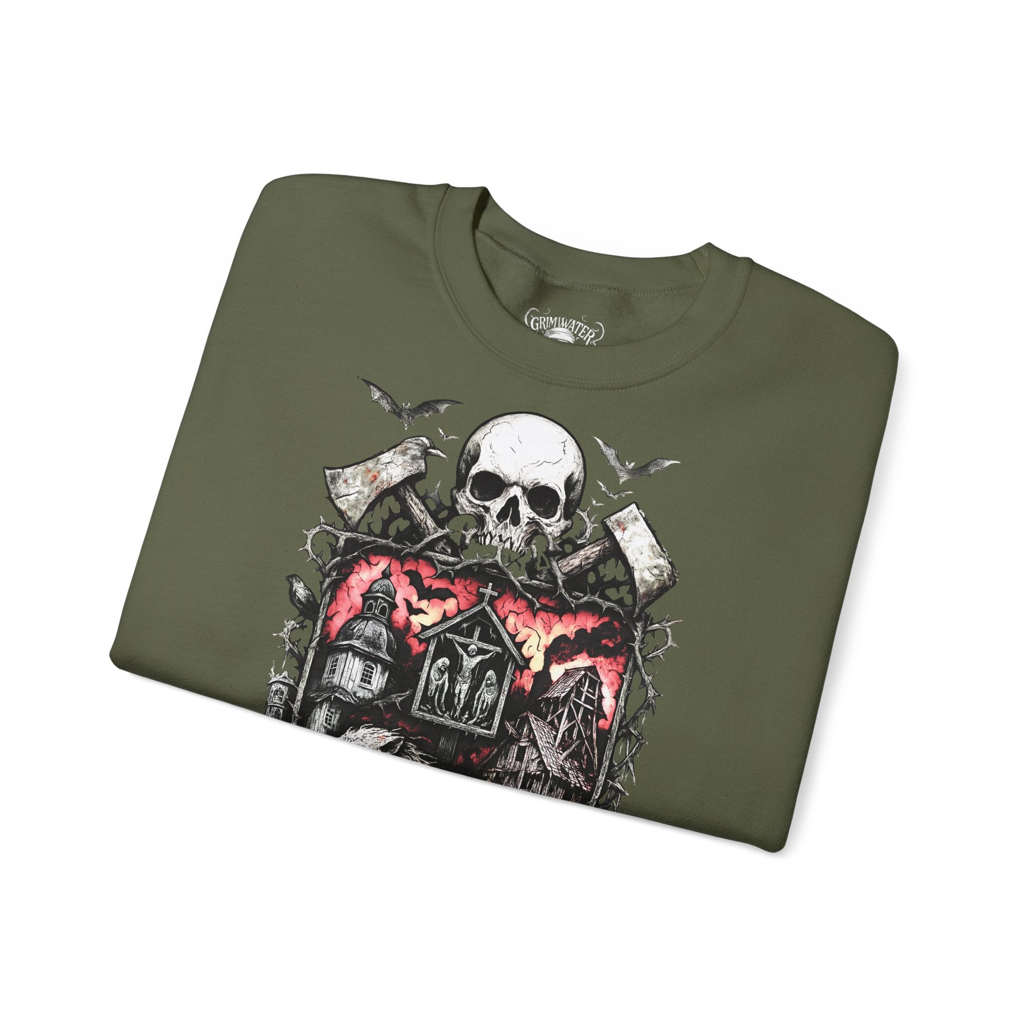 Clausthal-Zellerfeld: Harz-Collection, Frontprint, Unisex Sweatshirt **Grimwater-Edition**