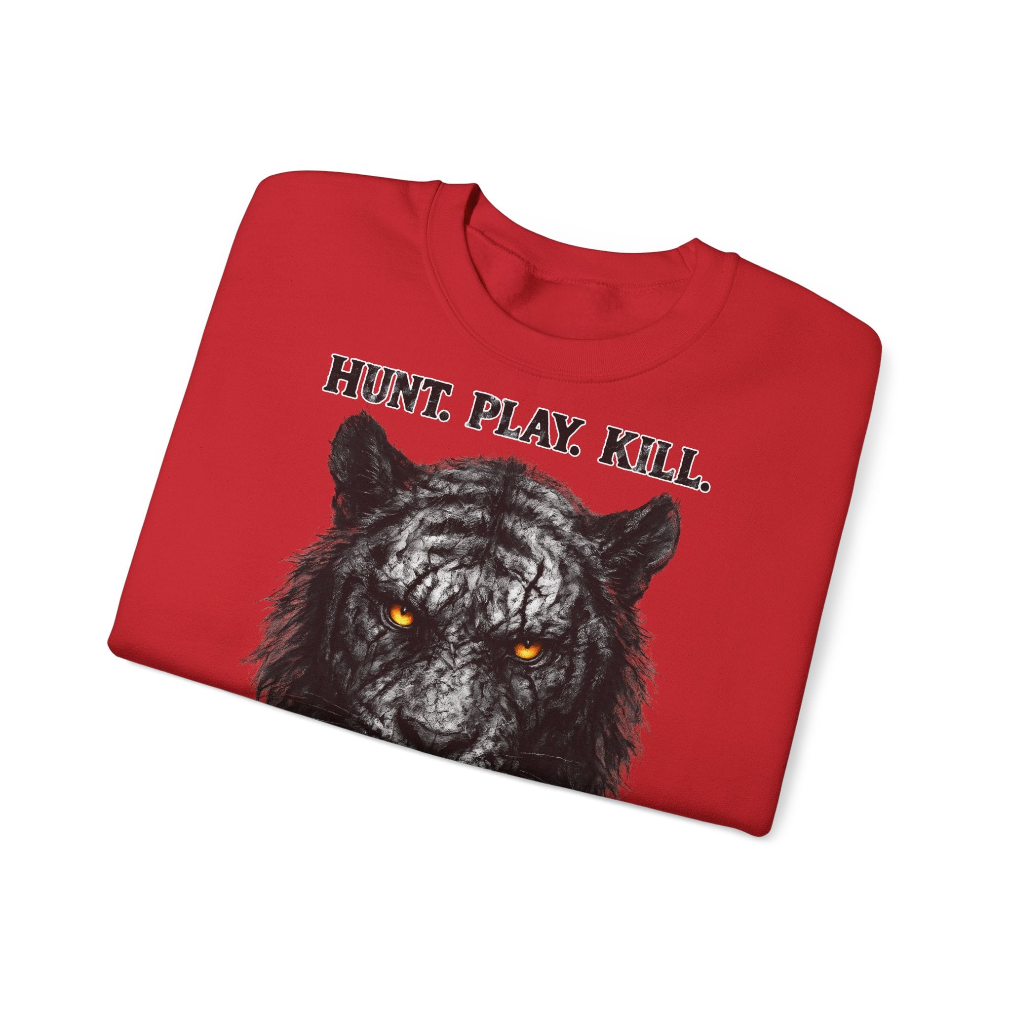 Tiger - Hunt. Play. Kill: Animals-Collection, Frontprint, Unisex Sweatshirt