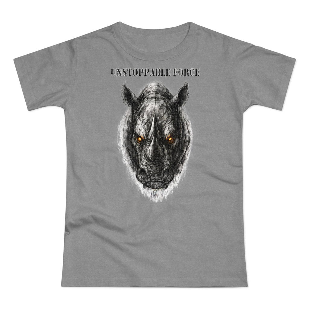 Nashorn: Frontprint, Womens' T-Shirt - Animal-Collection