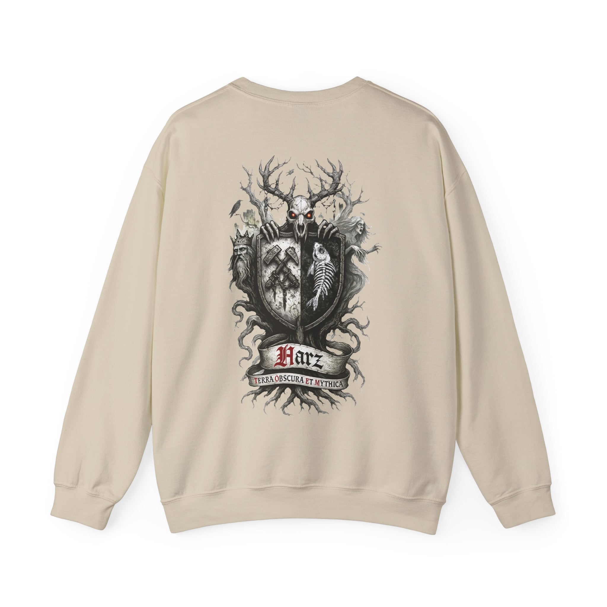 Harz: Front-/Backprint, Unisex Sweatshirt **Grimwater-Edition** Gesamtharz
