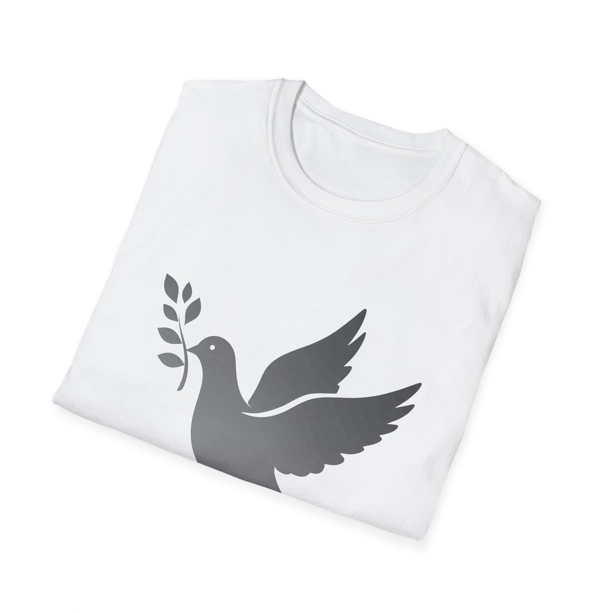Fading Dove - Peace Please: Frontprint, Unisex (Slim) T-Shirt