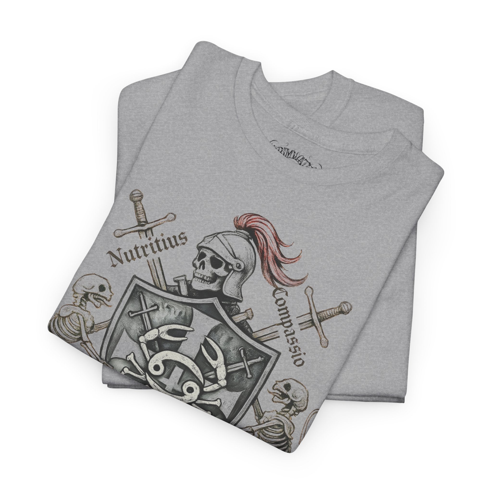 Krebs: Frontprint, Unisex T-Shirt **Grimwater-Edition** Sternzeichen Astrologie (Cancer)