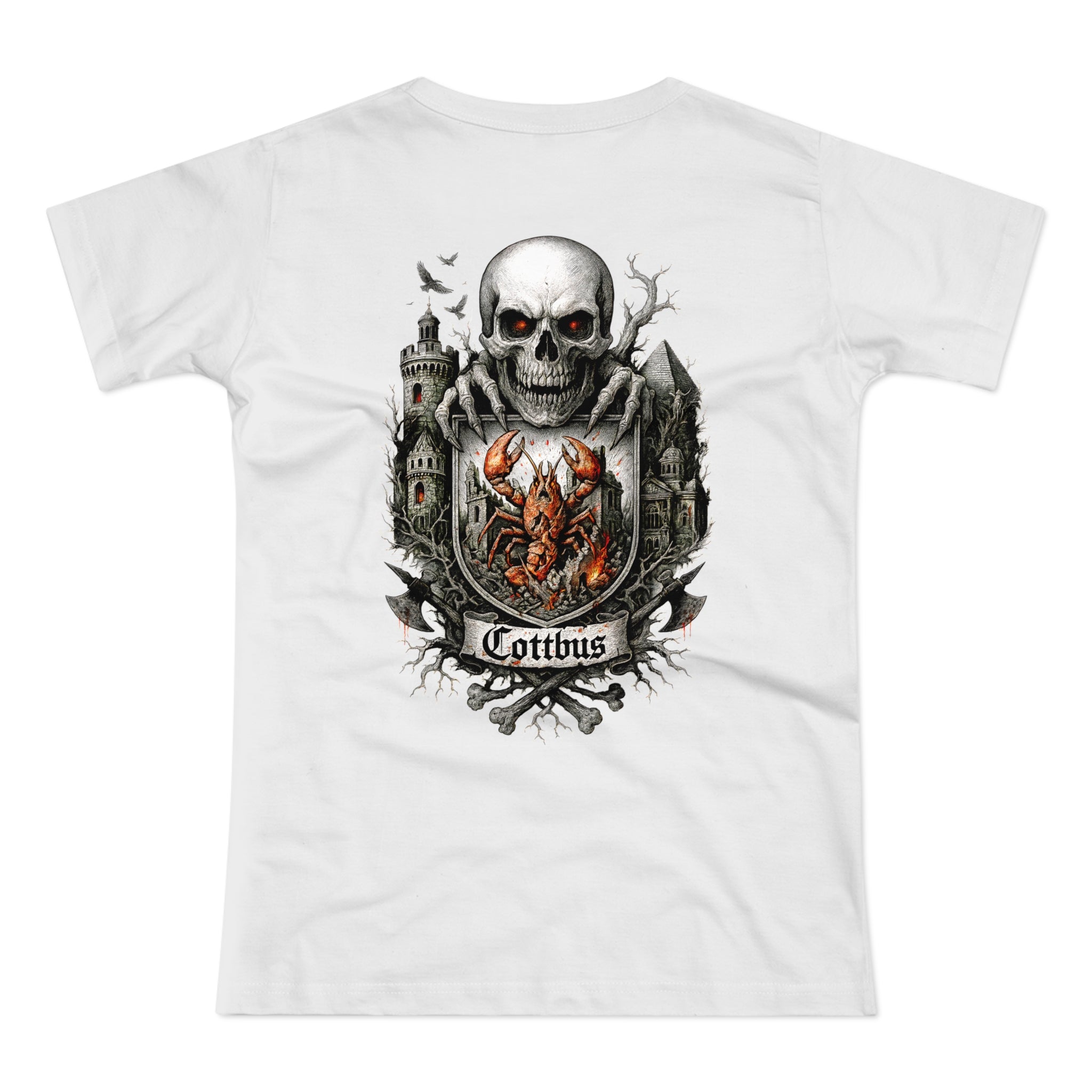 Cottbus: Front-/Backprint, Womens' T-Shirt **Grimwater-Edition**