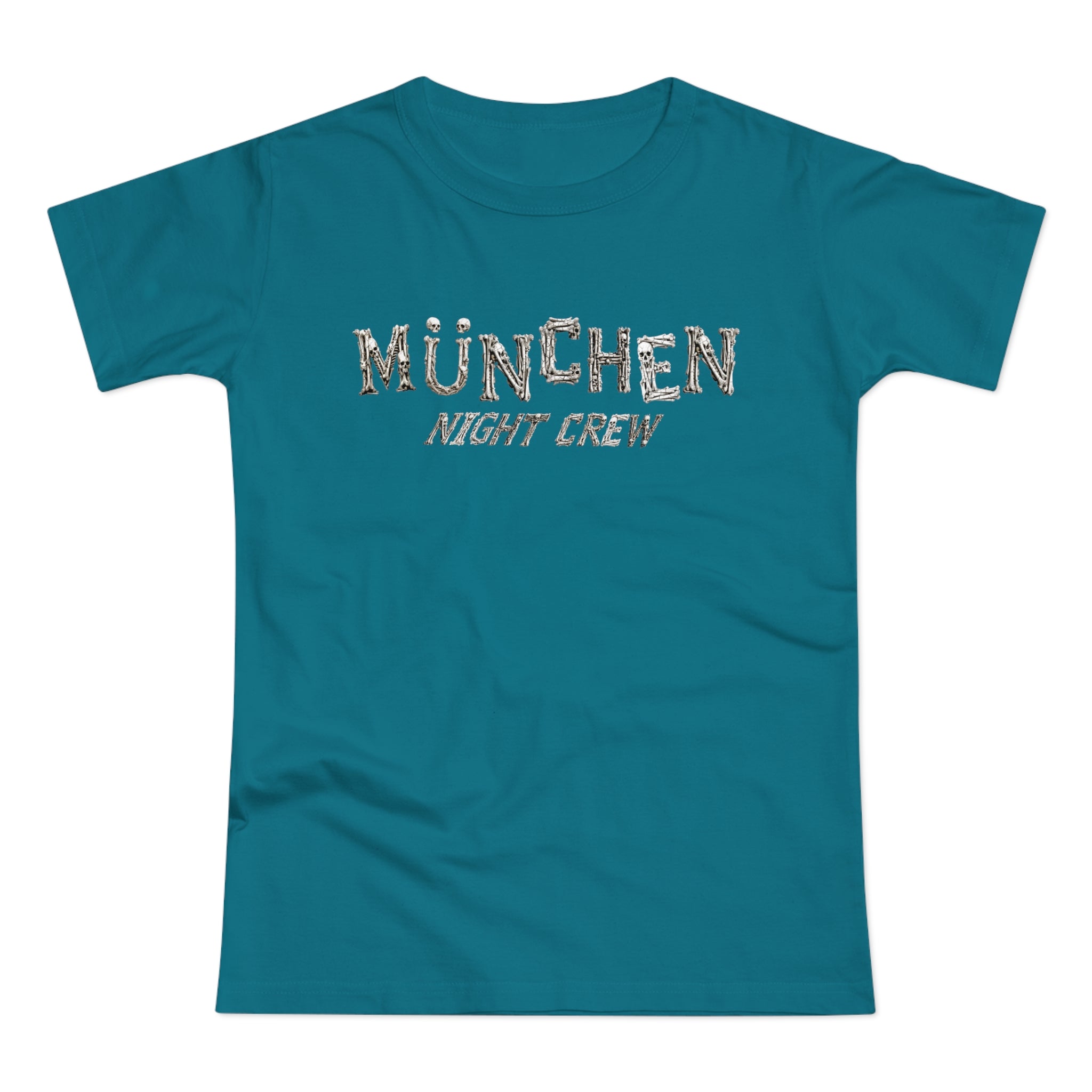 München Night Crew: Front-/Backprint, Womens' T-Shirt **Grimwater-Edition**