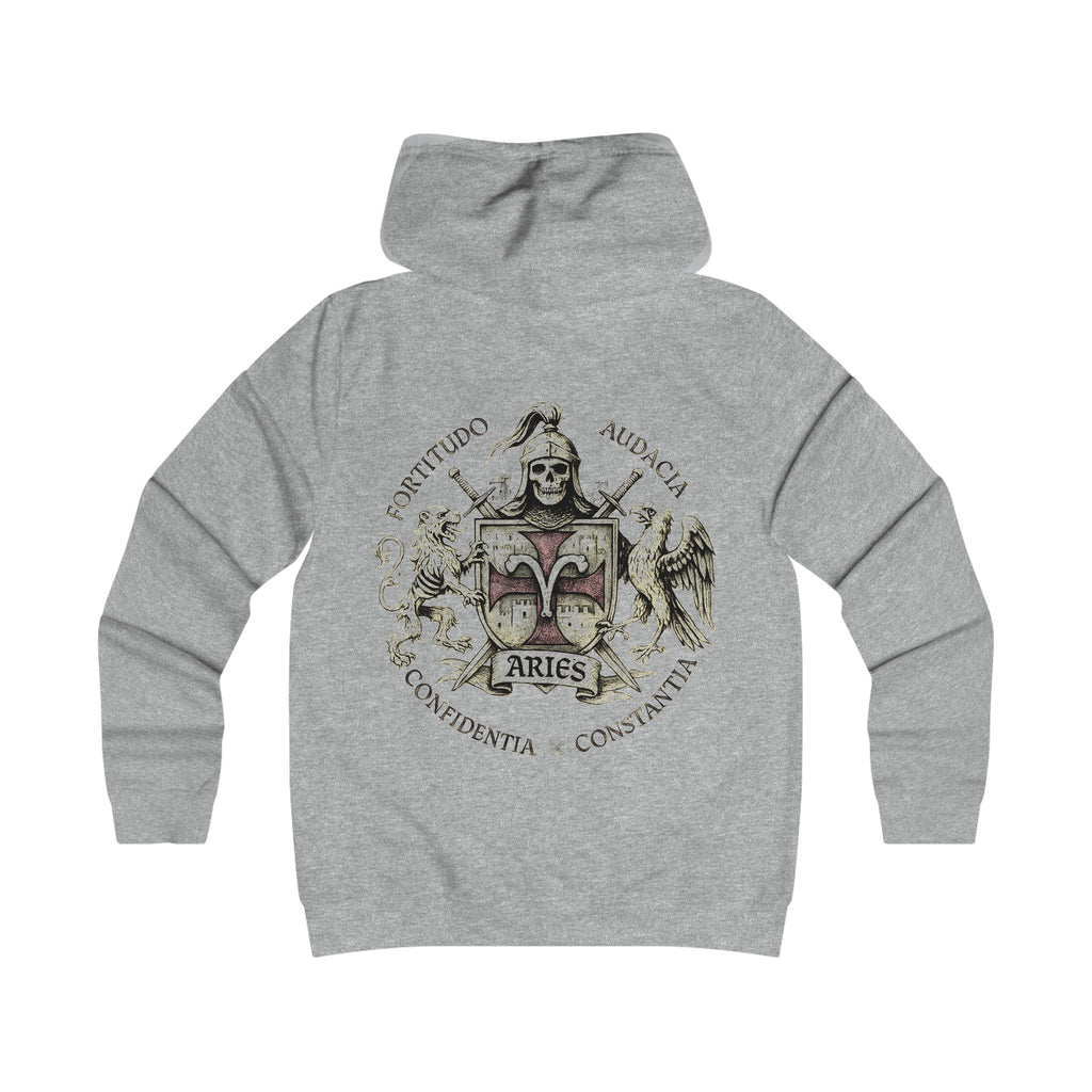 Widder - Backprint, Womens' Hoodie -  **Grimwater Edition** Sternzeichen Astrologie (Aries)
