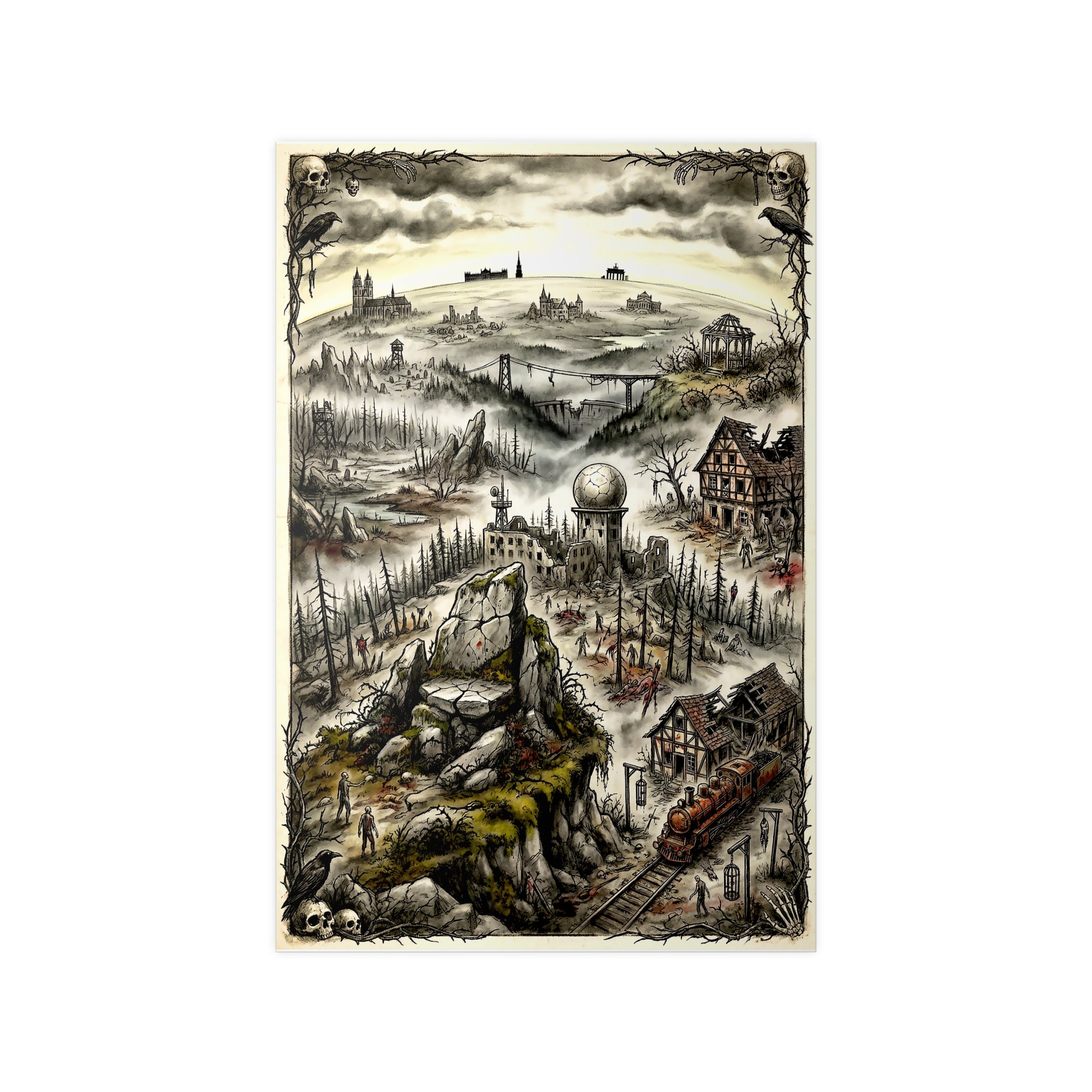 Poster 60 x 90: Brocken (New Dawn Collection) - Harz