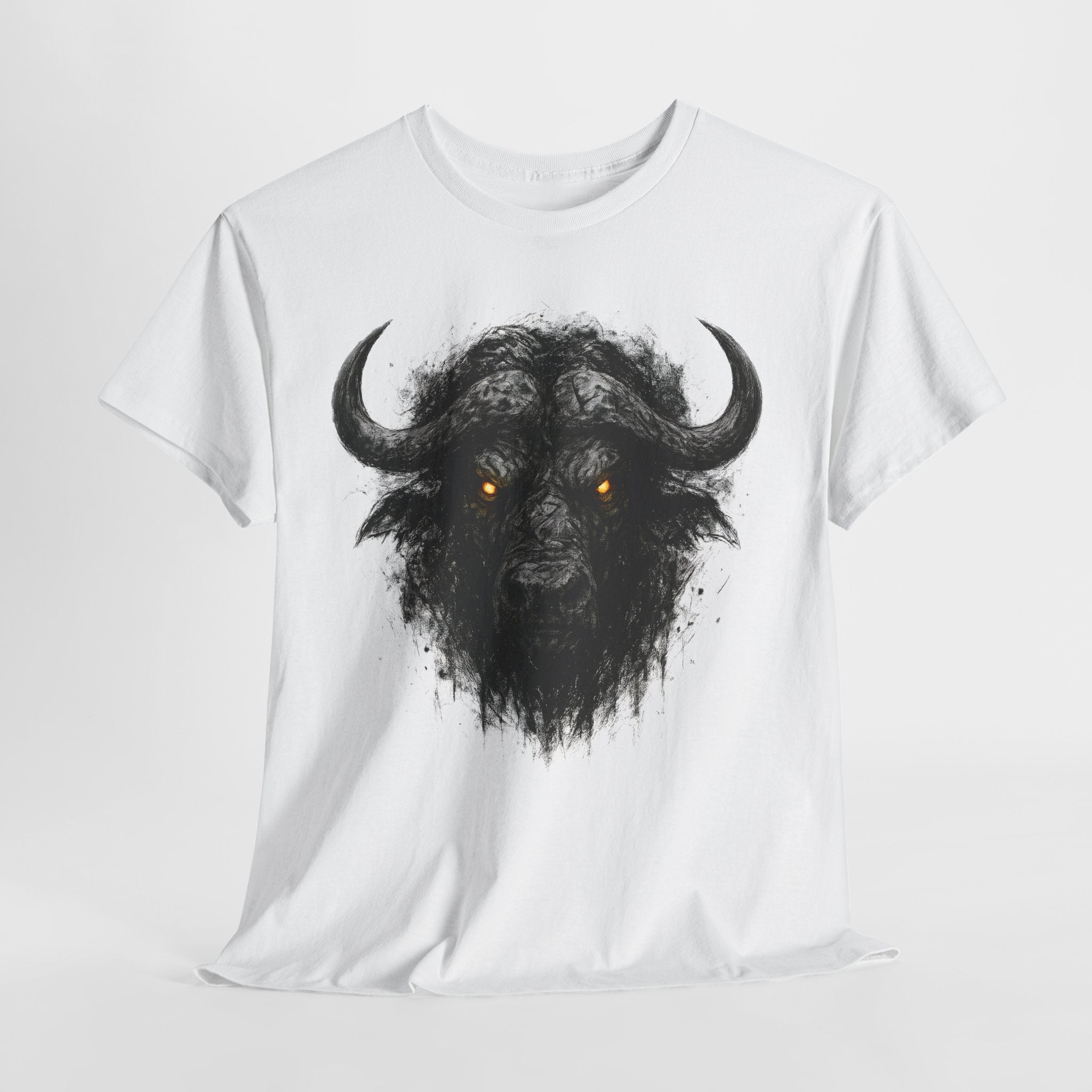 Büffel: Frontprint, Unisex T-Shirt - Animal-Collection