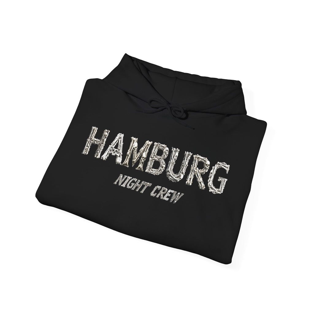 Hamburg "Night Crew" - Front-/Backprint Unisex Hoodie: **Grimwater-Edition**