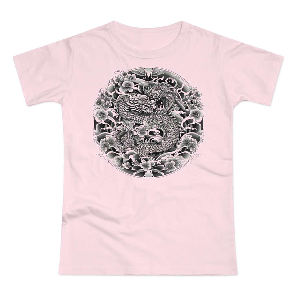 Dragon Design, Frontprint, Women's T-Shirt, Vintage Style Tee