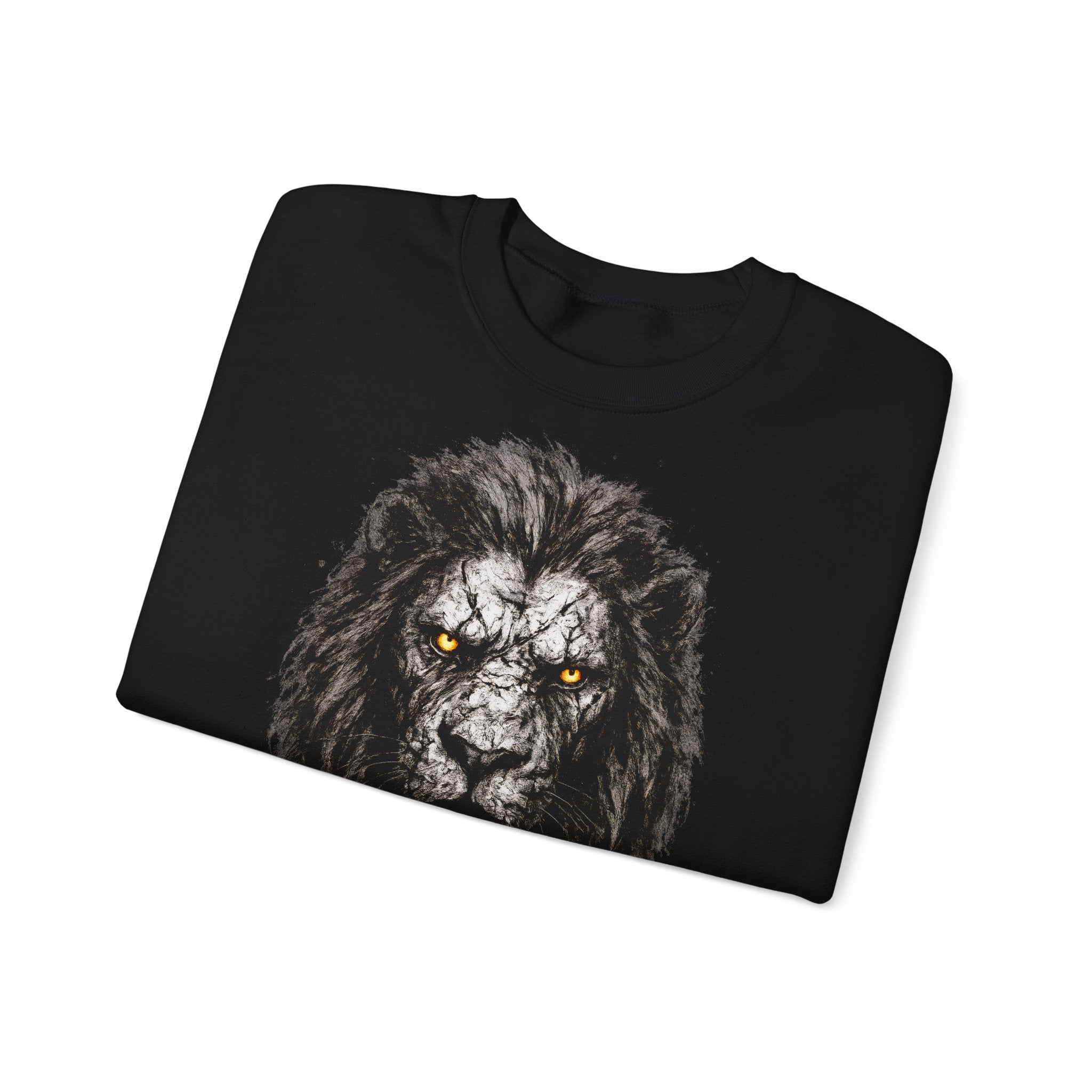 Löwe: Animals-Collection, Frontprint, Unisex Sweatshirt, Majestic Lion