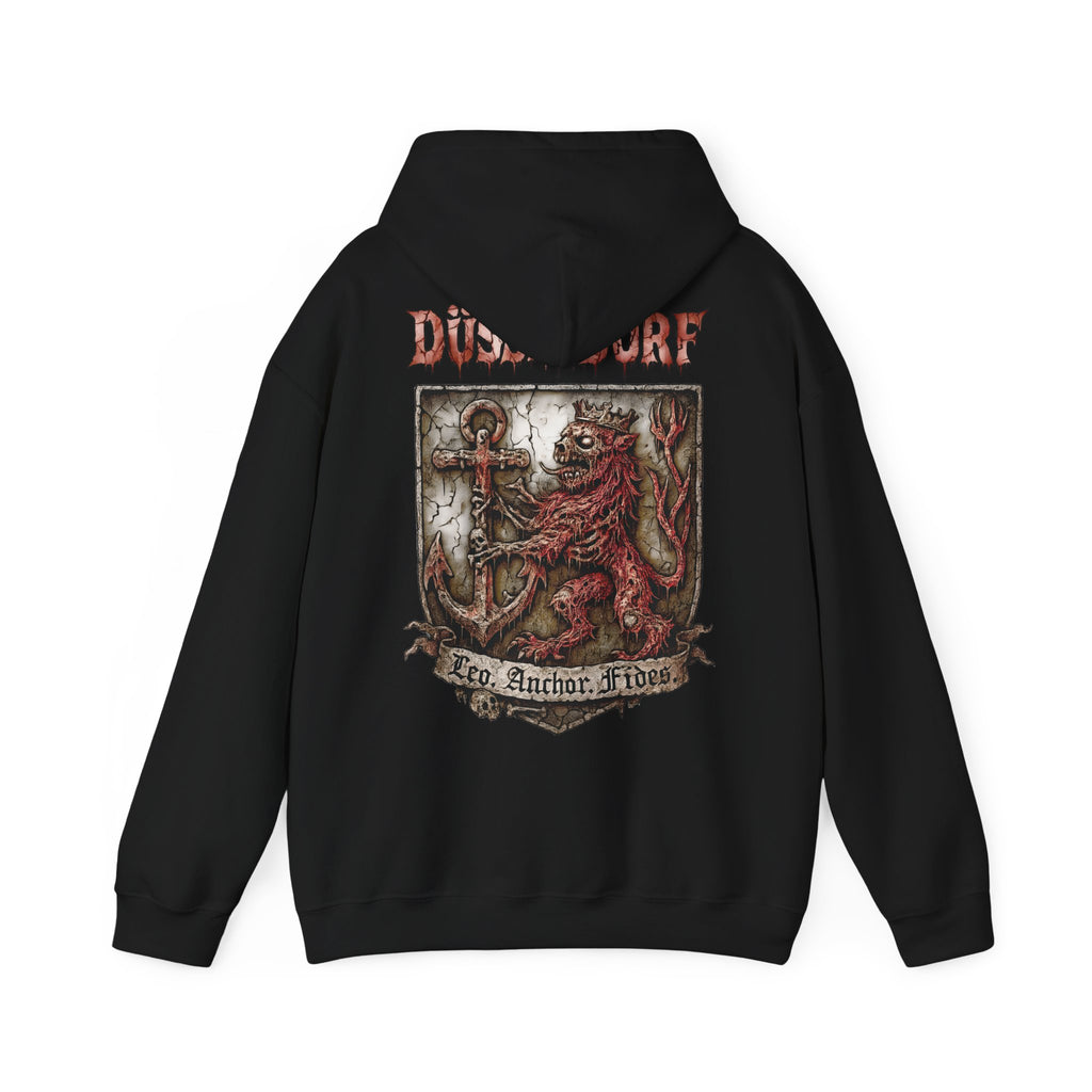 Düsseldorf Front-/Backprint - Fides ultra mortem!  Leo, Anchor, Fides: Grimwater-Edition - Hoodie