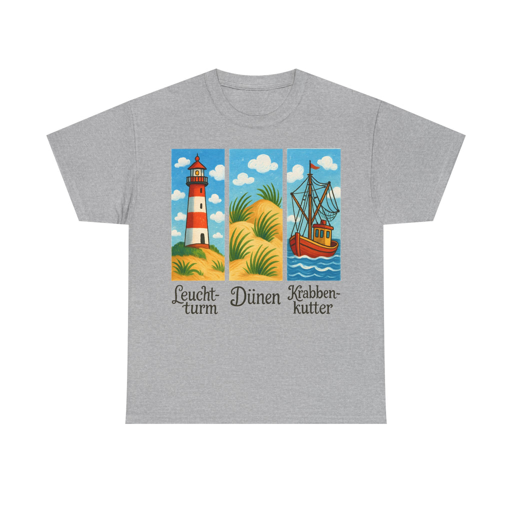 Nordsee, Ostsee - Reicht mir schon! Frontprint, Unisex T-Shirt