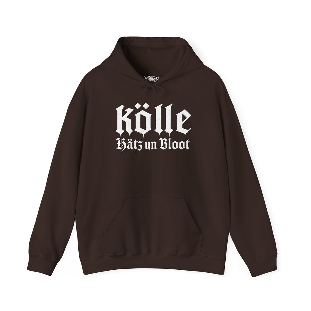 Köln - Hätz un Bloot: Front-/Backprint, Unisex Hoodie **Grimwater-Design**