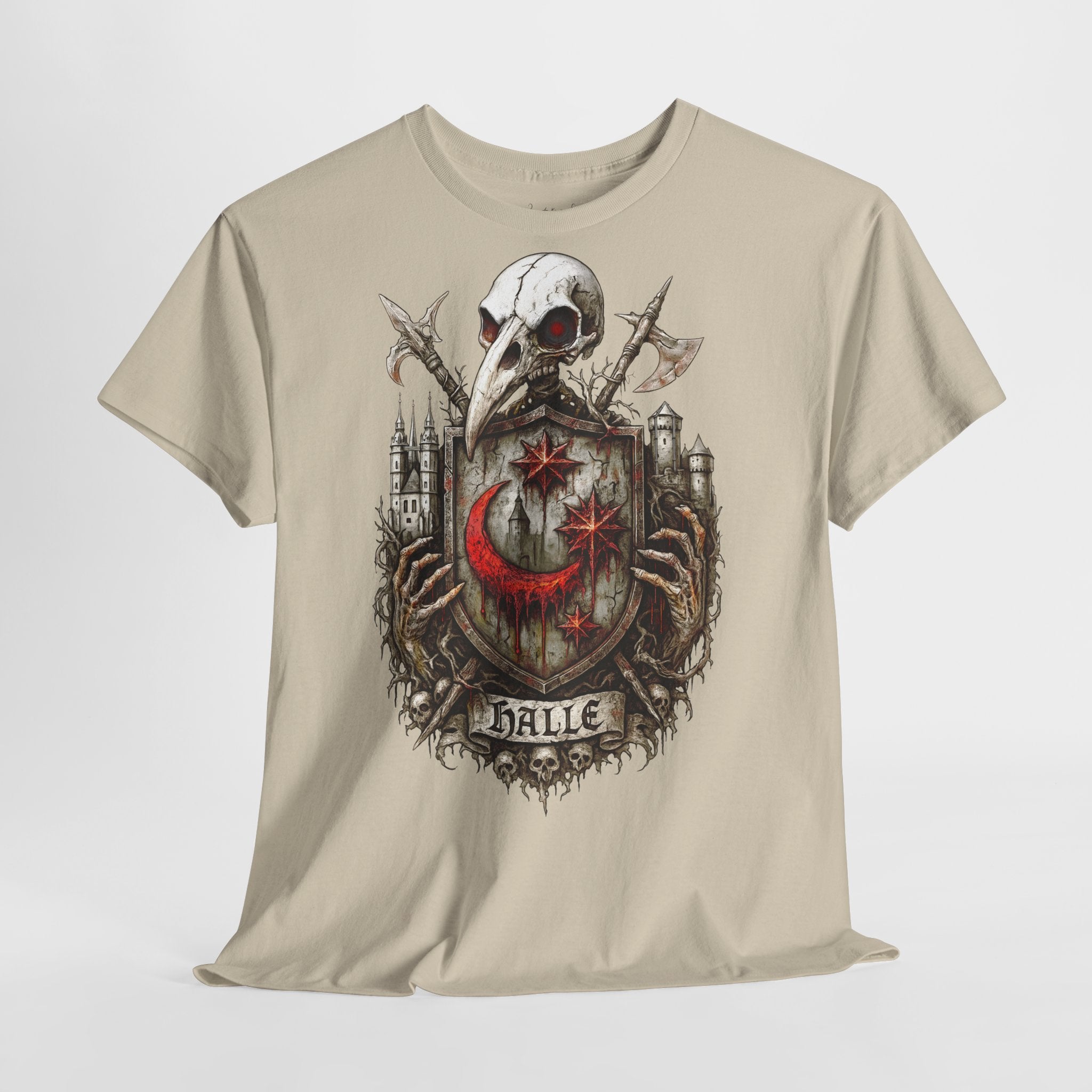 Halle: Frontprint, Unisex T-Shirt **Grimwater-Edition**