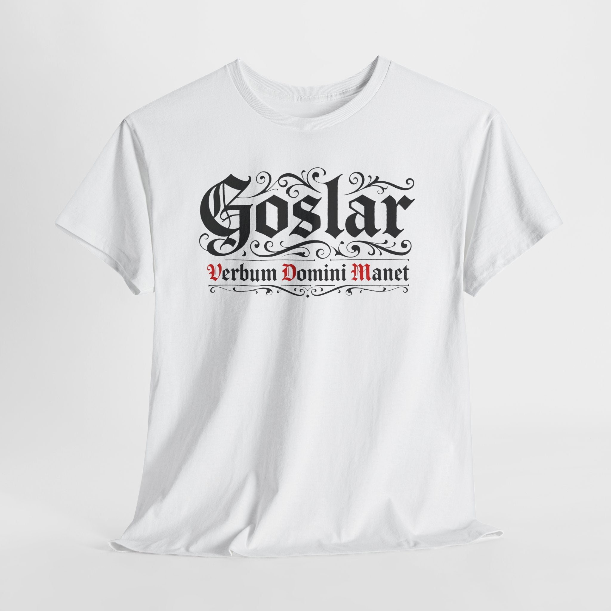 Goslar - Verbum Domini Manet - Heavy Cotton Tee, Graphic Tee, Unisex T-Shirt, Casual Wear, Gift for Him/Her, Vintage Style Shirt
