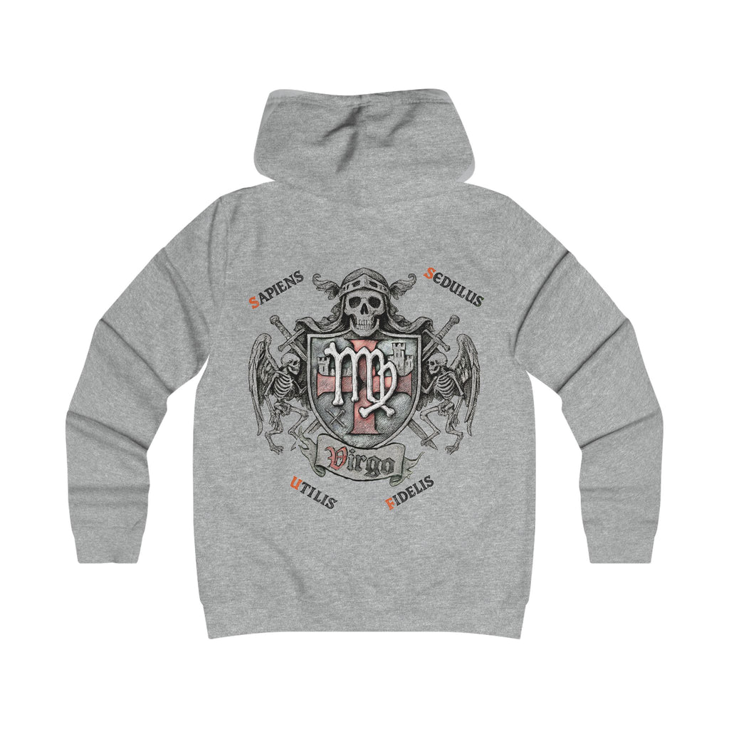 Jungfrau - Backprint, Womens' Hoodie -  **Grimwater Edition** Sternzeichen Astrologie (Virgo)