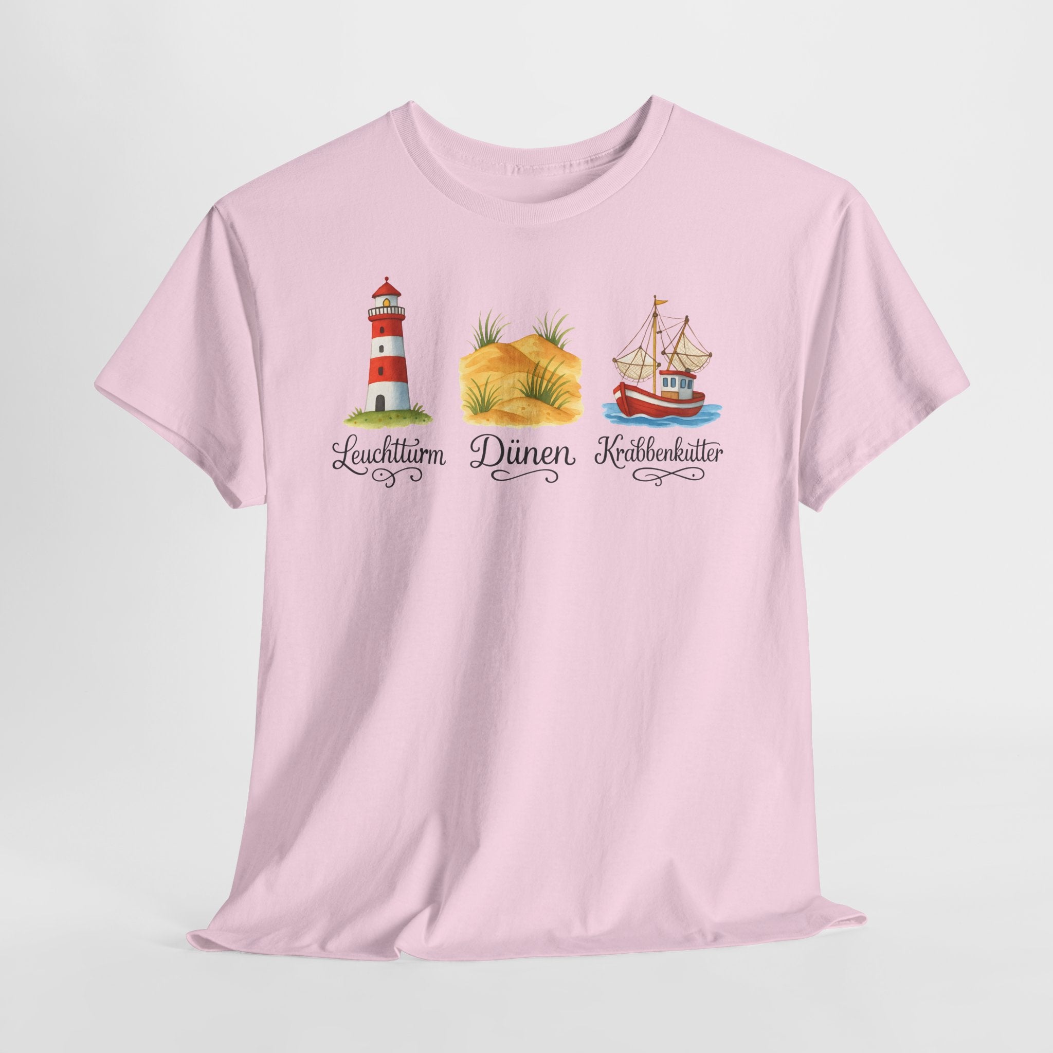 Nordsee, Ostsee - Reicht mir schon! Frontprint, Unisex T-Shirt