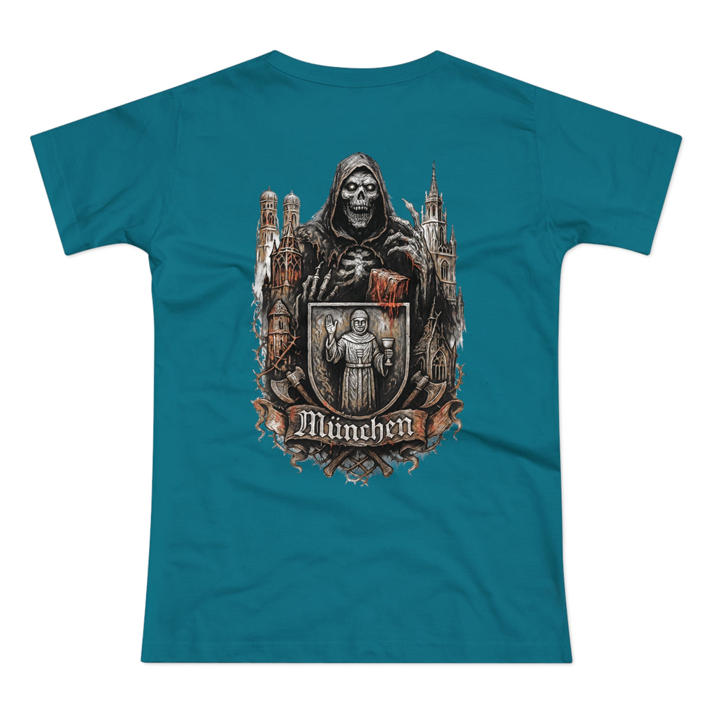 München Night Crew: Front-/Backprint, Womens' T-Shirt **Grimwater-Edition**