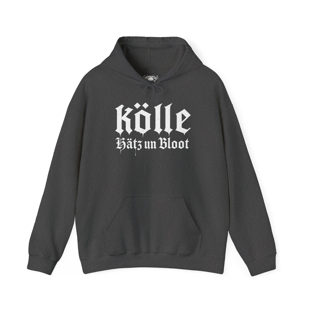 Köln - Hätz un Bloot: Front-/Backprint, Unisex Hoodie **Grimwater-Design**