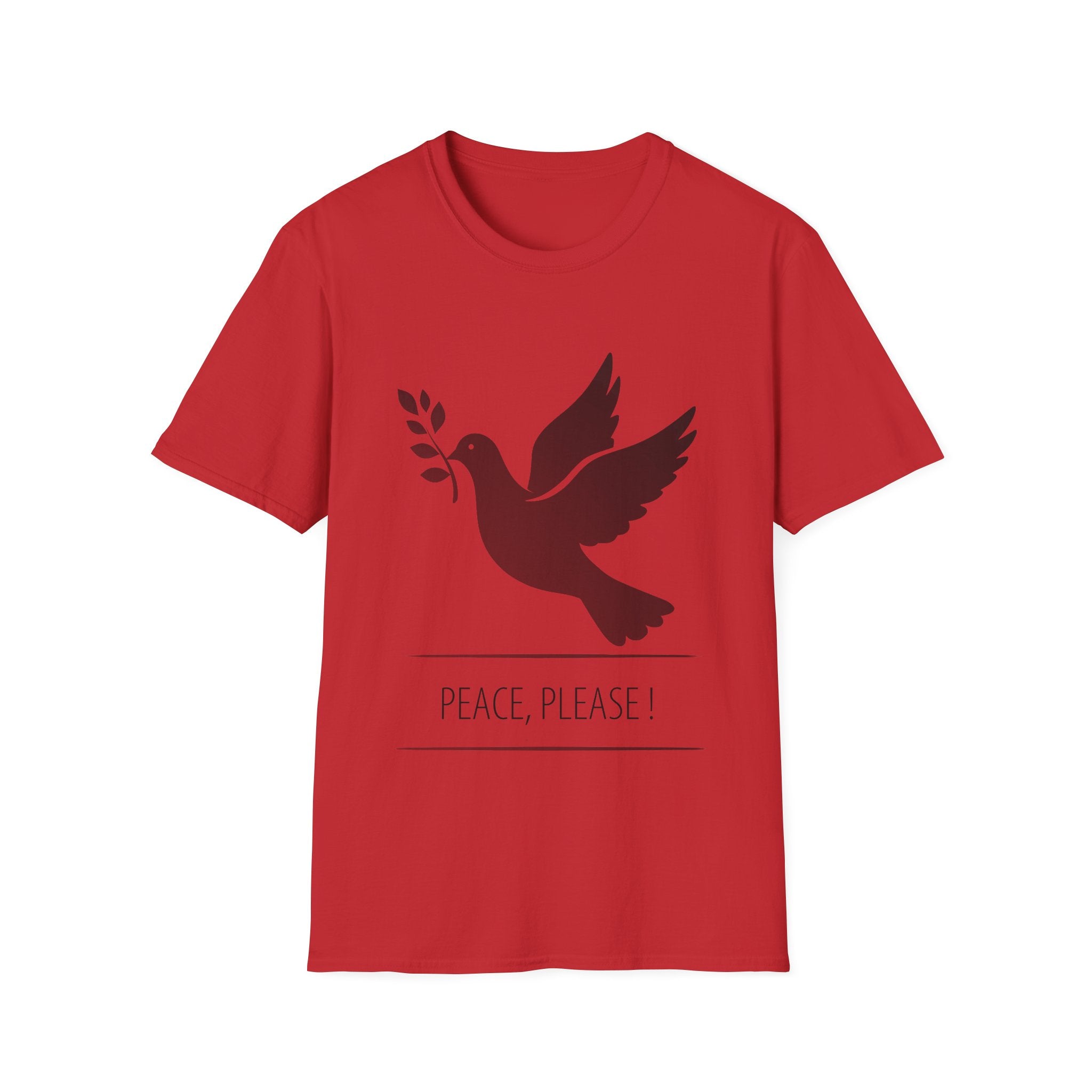 Fading Dove - Peace Please: Frontprint, Unisex (Slim) T-Shirt