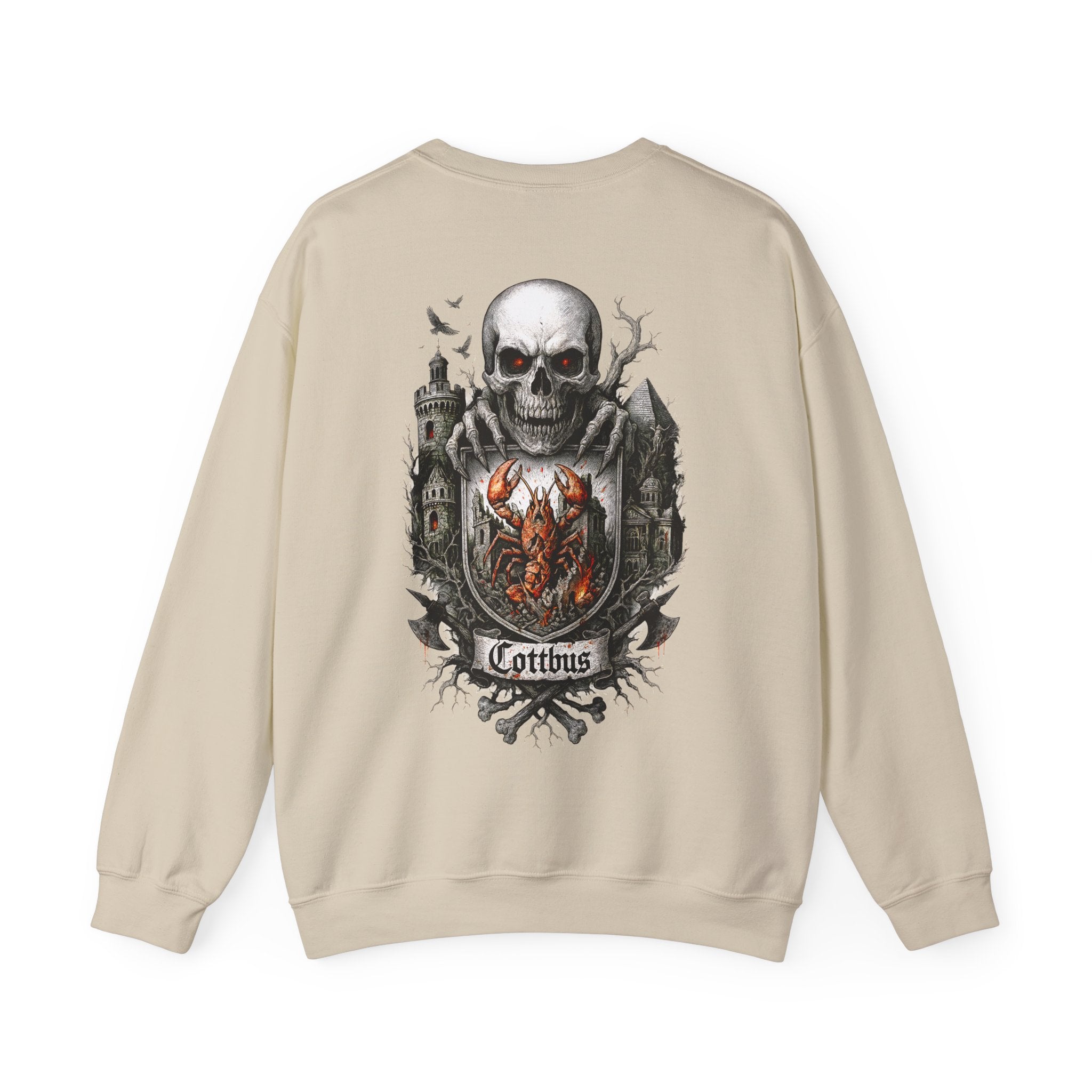 Cottbus: Front-/Backprint, Unisex Sweatshirt **Grimwater-Edition**