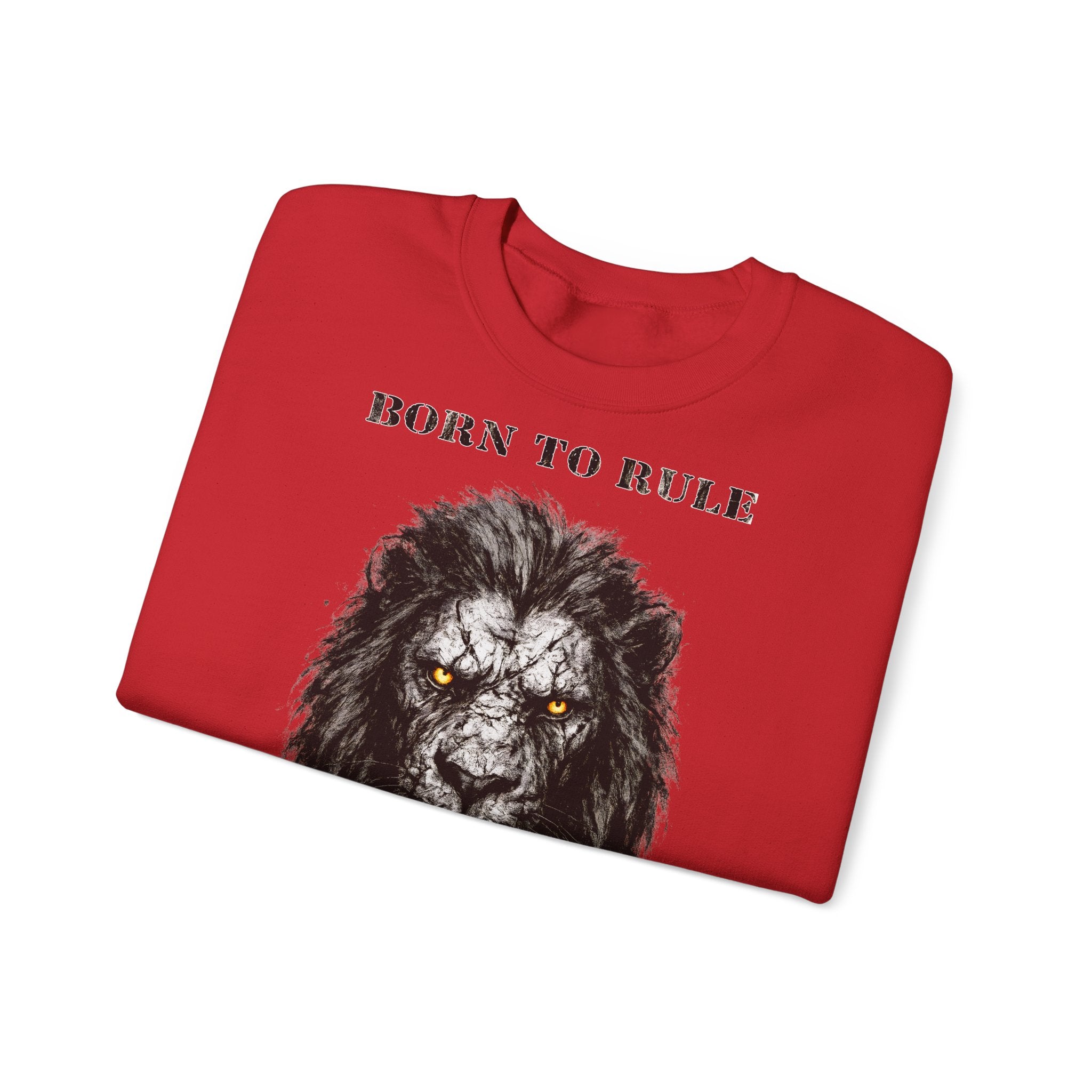 Löwe - Born to Rule: Animals-Collection, Frontprint, Unisex Sweatshirt