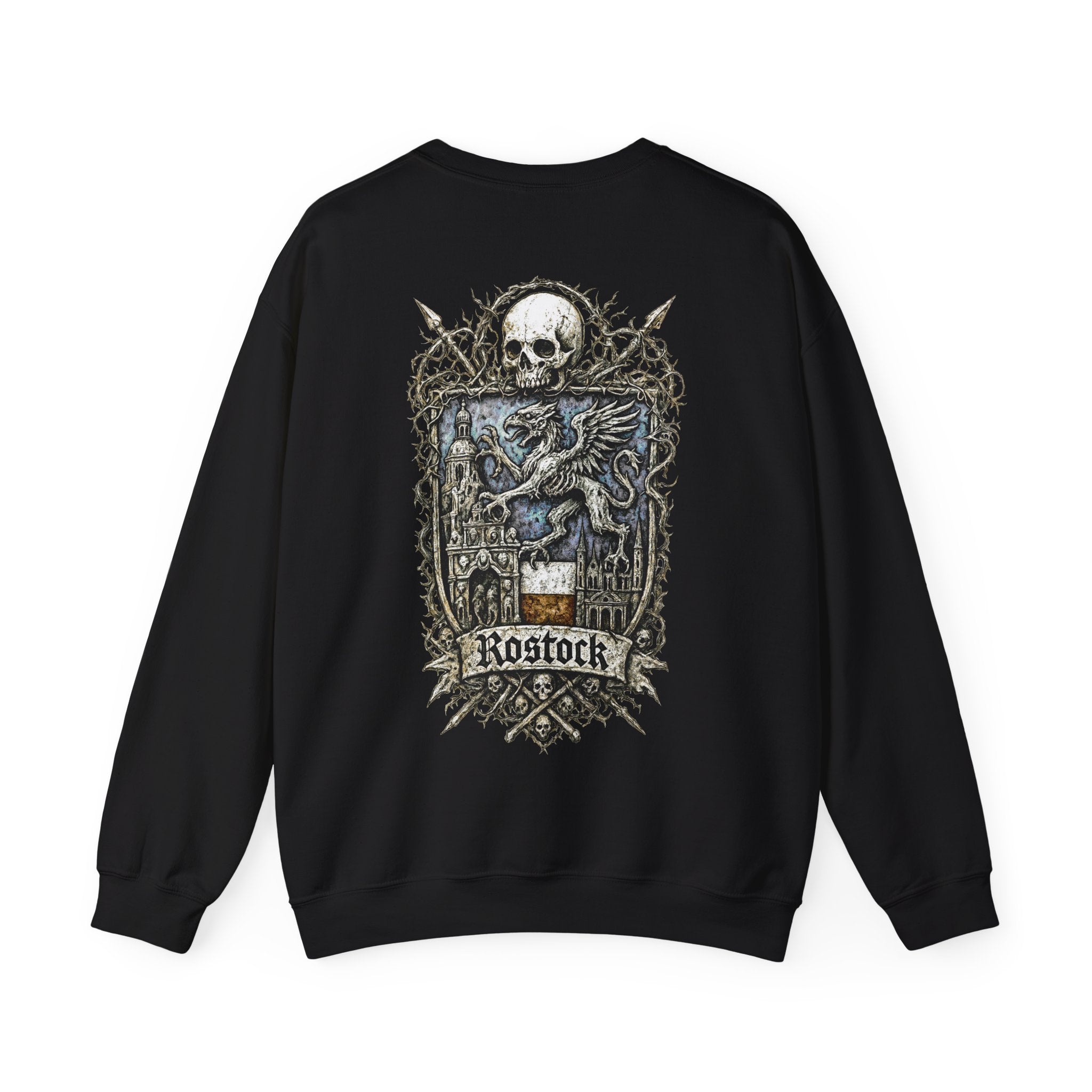 Rostock: Front-/Backprint, Unisex Sweatshirt **Grimwater-Edition**